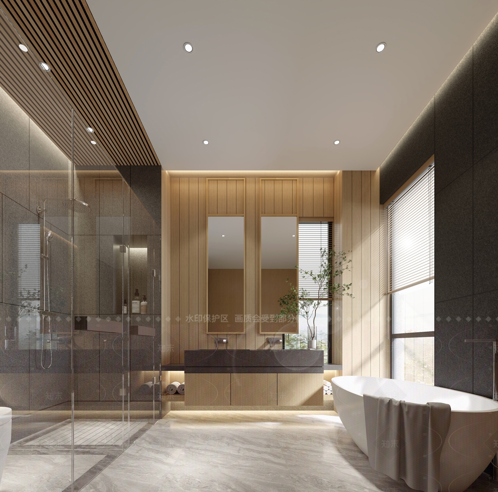 现代卫生间3D模型下载【ID:1205623484】