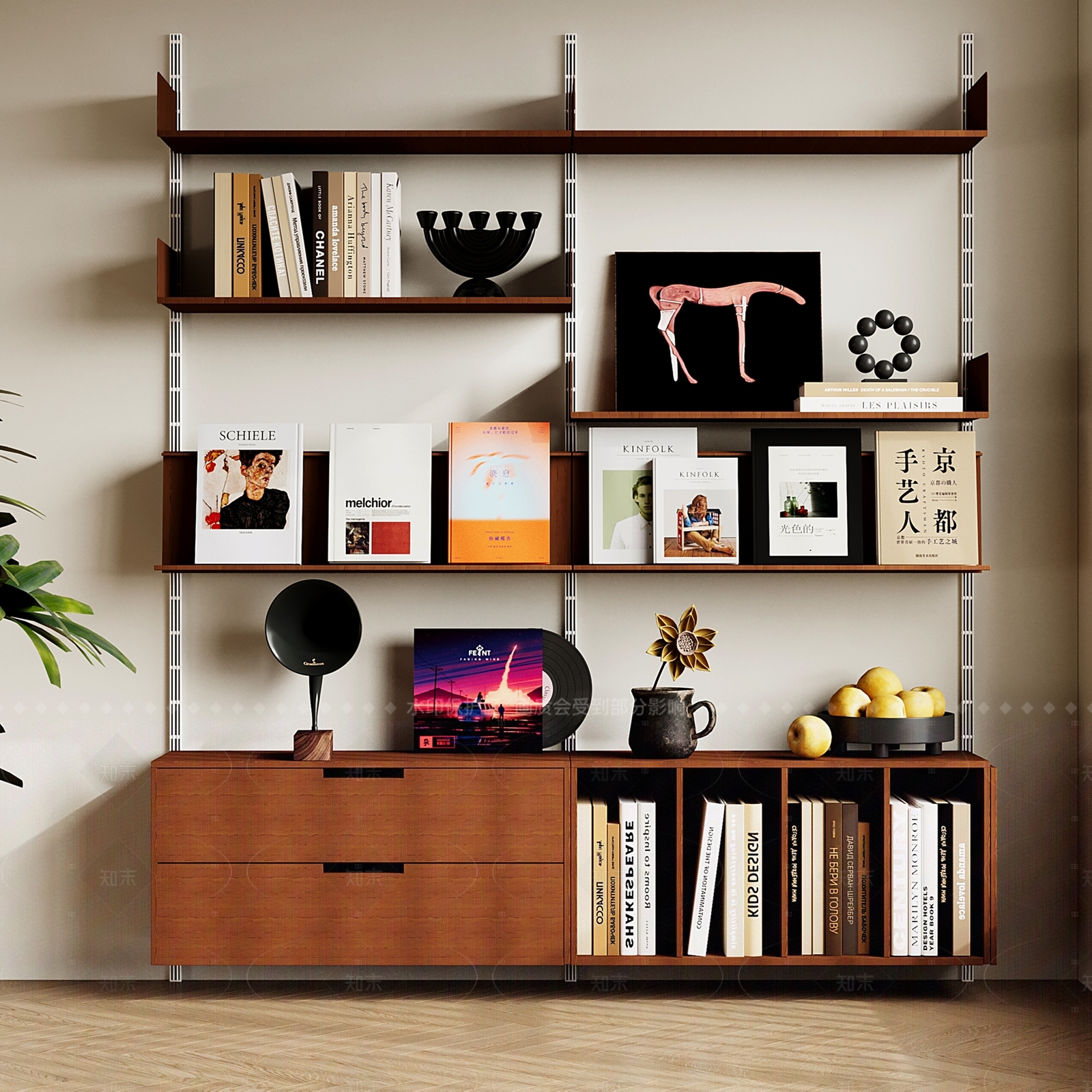 现代中古书架SU模型下载【ID:1205626060】