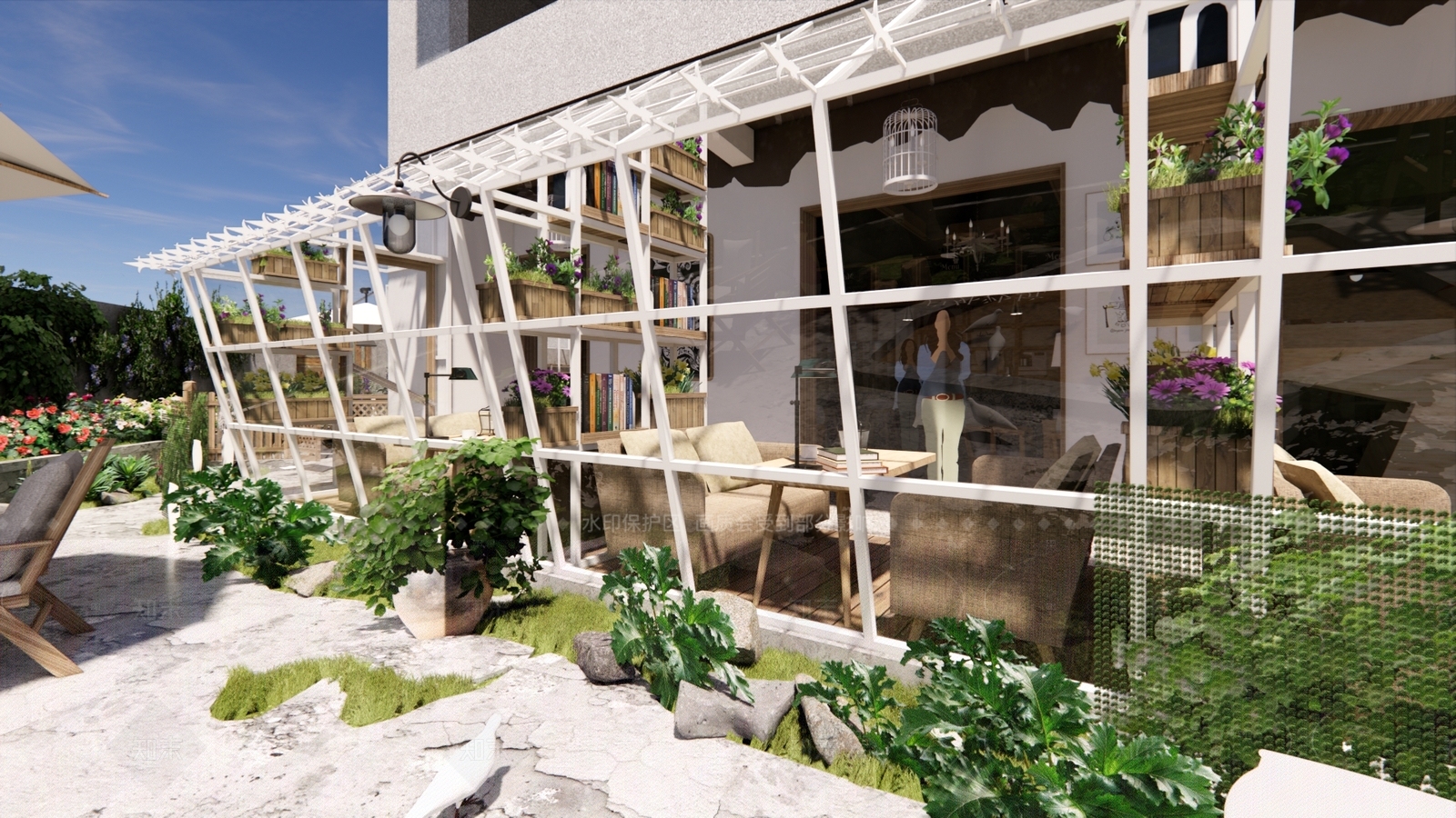 现代法式其他店铺SU模型下载【ID:1205632194】