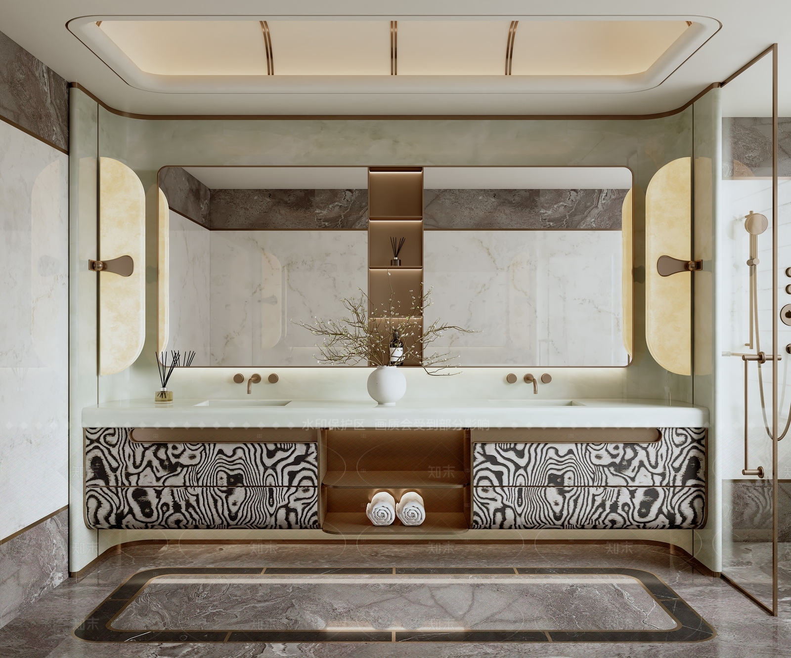 轻奢卫生间3D模型下载【ID:1205632753】