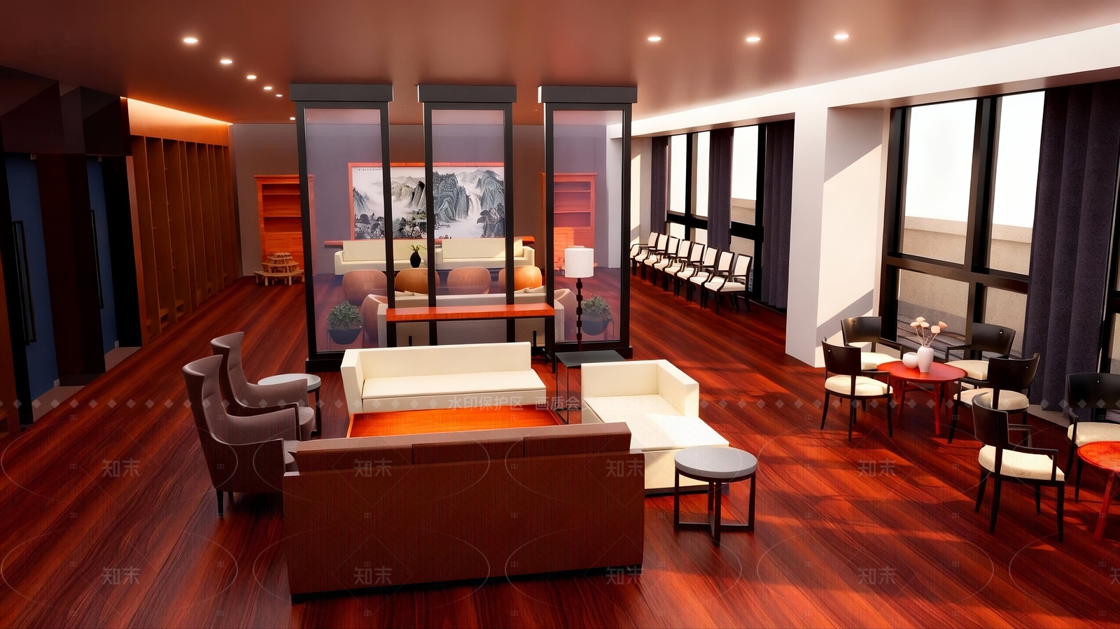 中式原木经理办公室SU模型下载【ID:1205781708】