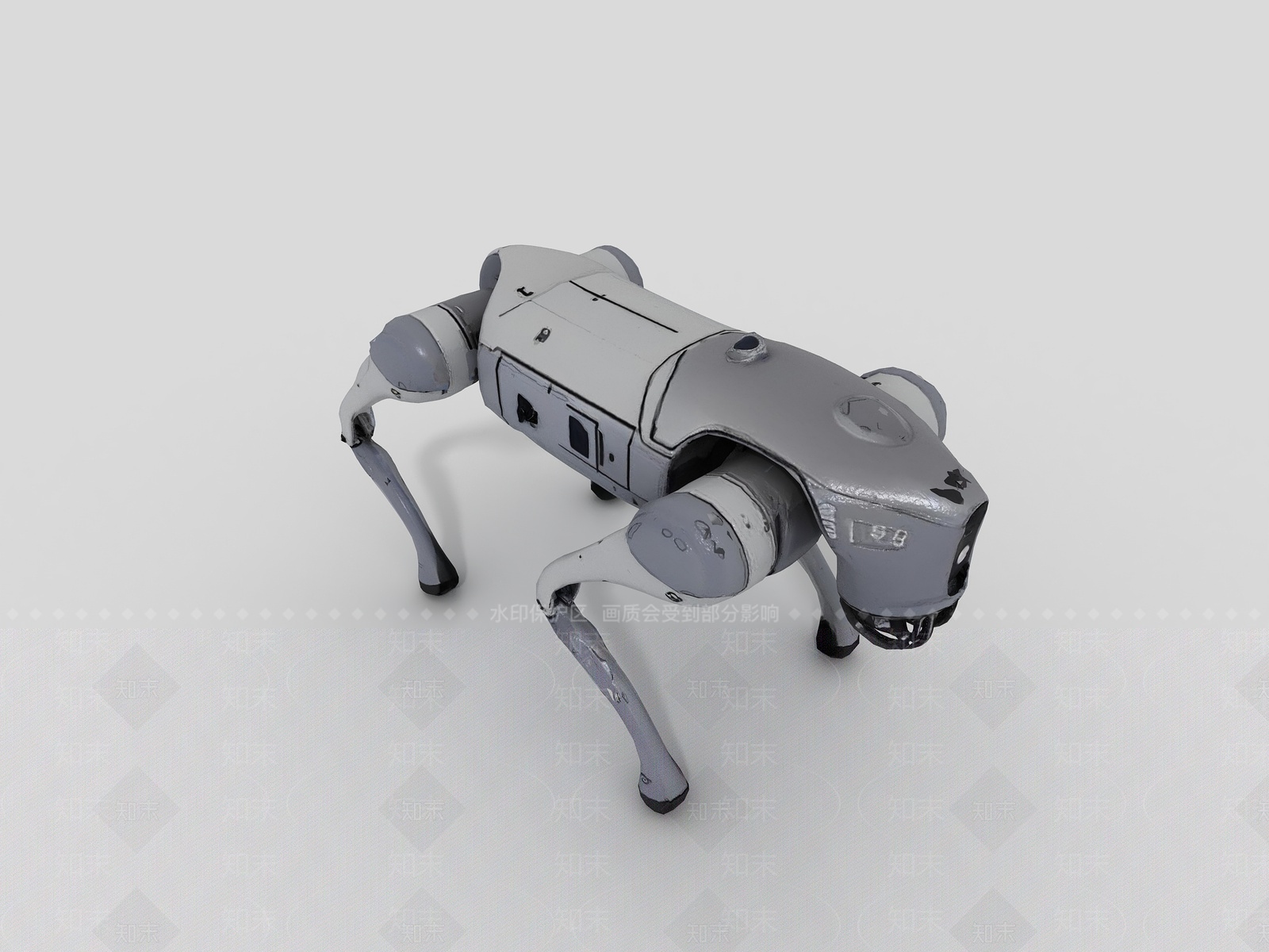 现代智能导购机器人3D模型下载【ID:1205634214】