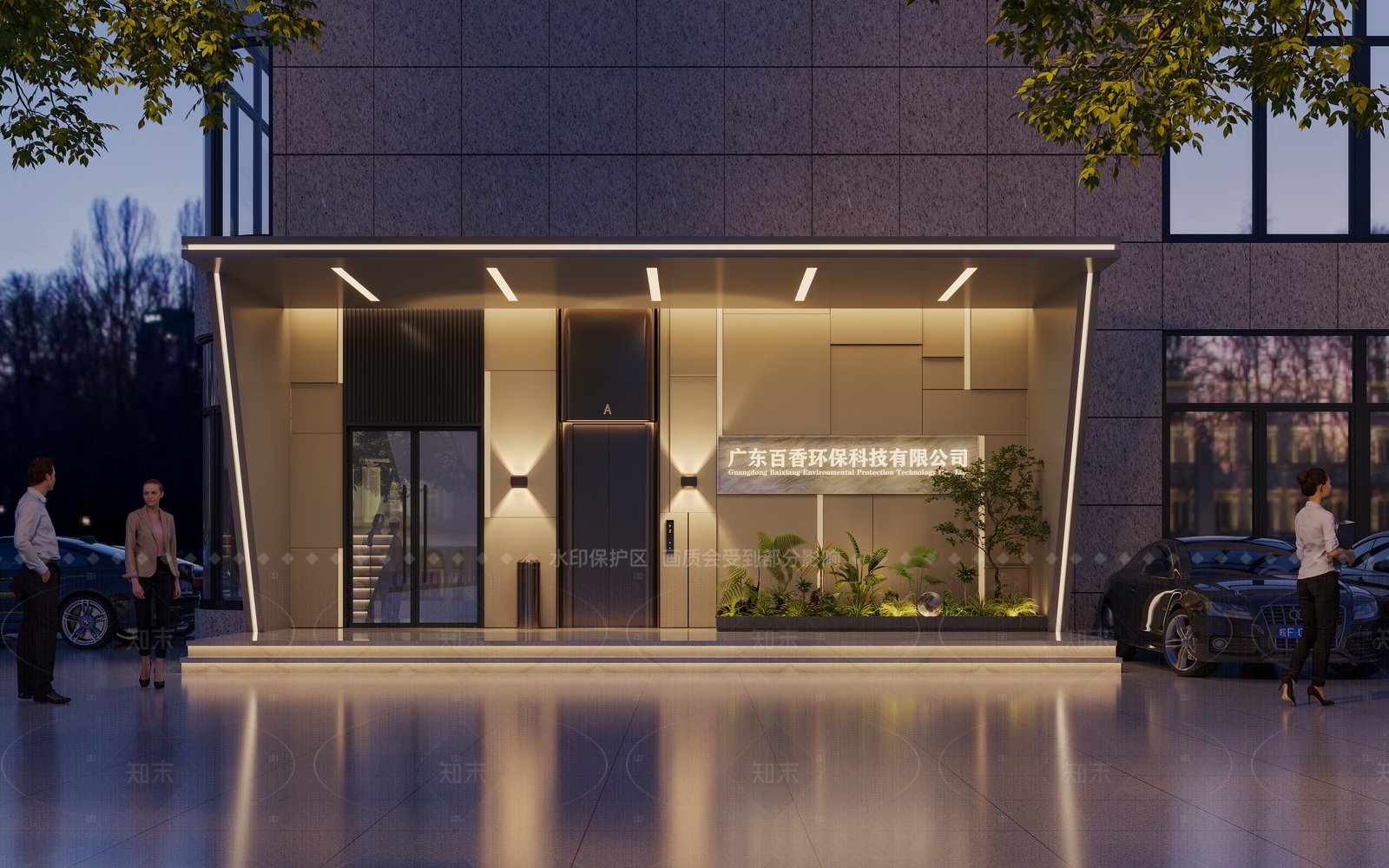 现代电梯3D模型下载【ID:1205638204】