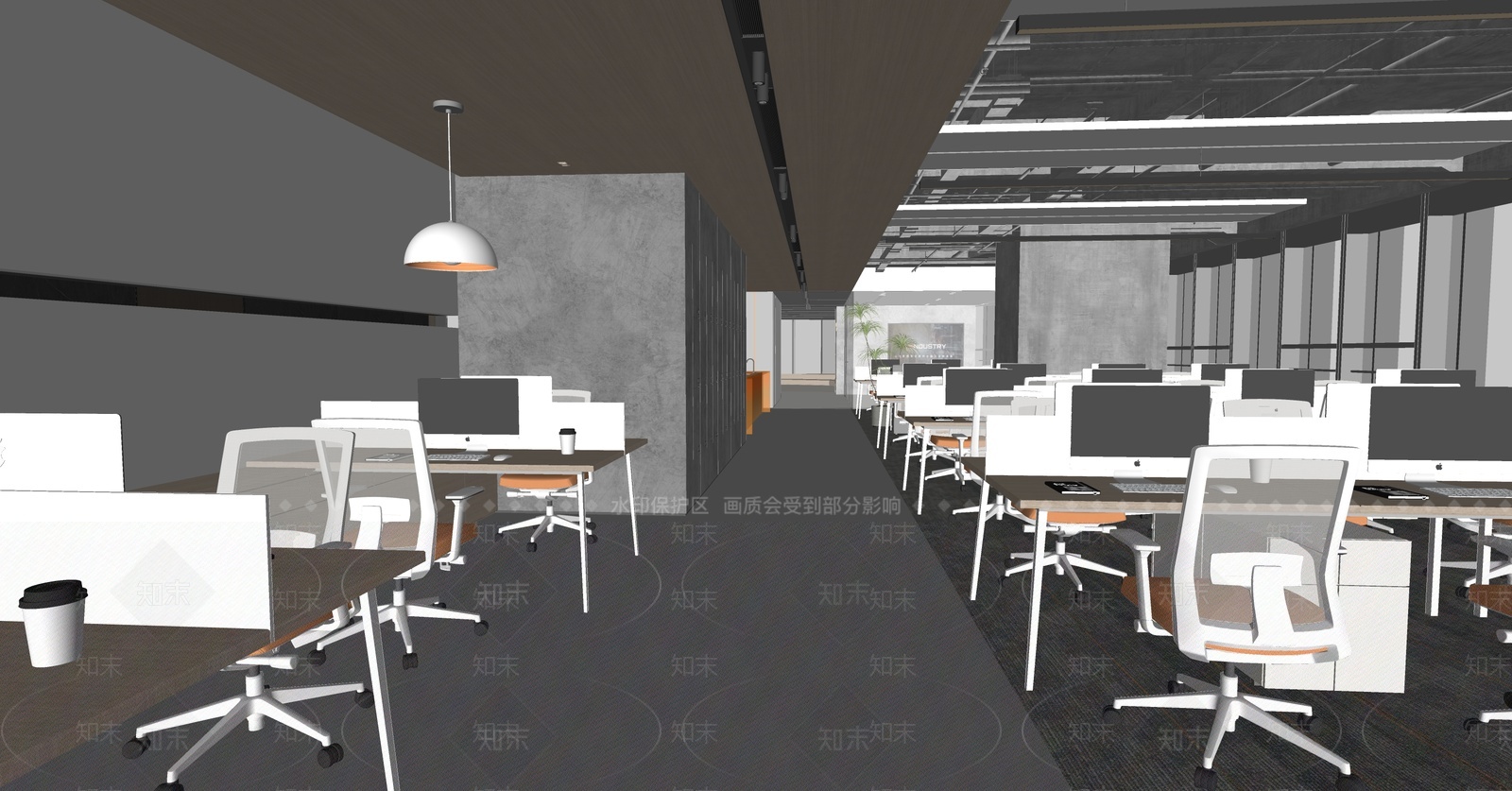 现代其他办公区域SU模型下载【ID:1205639200】