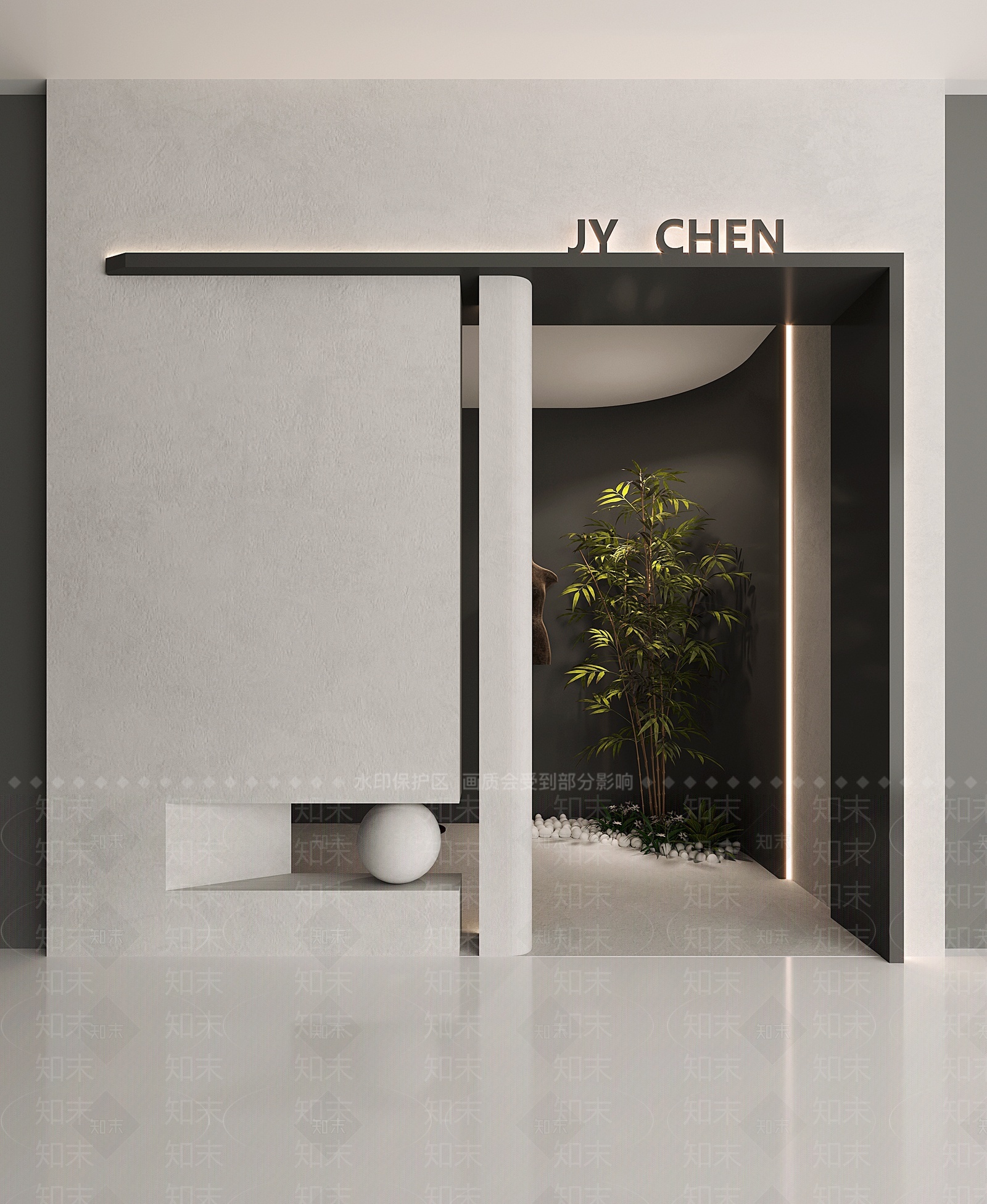 现代门头门面SU模型下载【ID:1205639725】