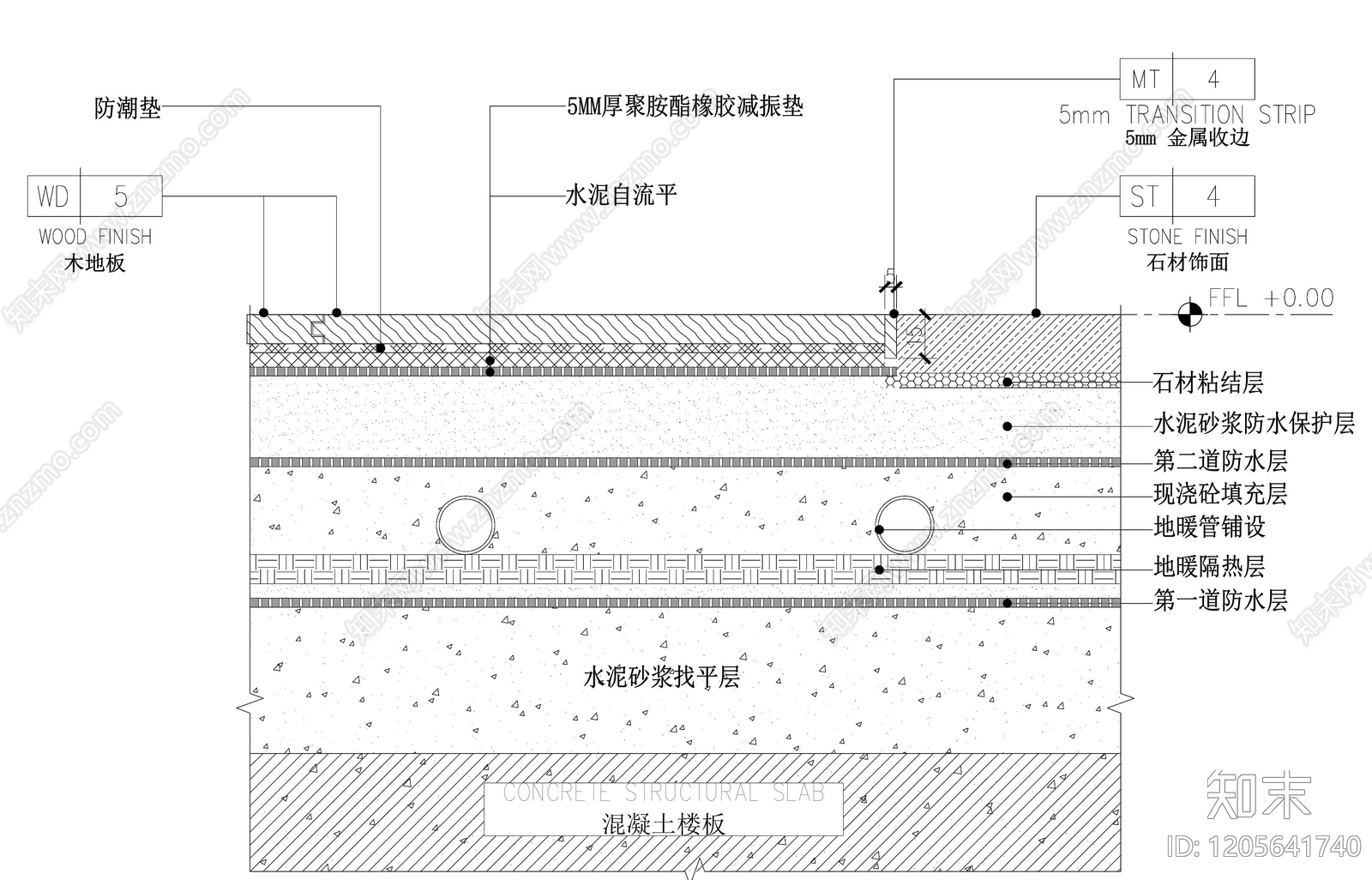 木地板cad施工图下载【ID:1205641740】