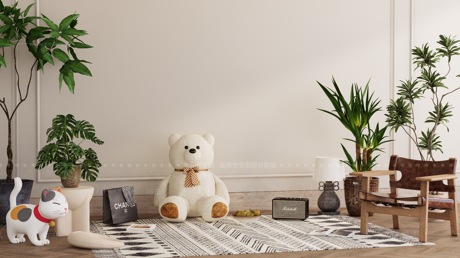 现代摆件组合SU模型下载【ID:1205642992】