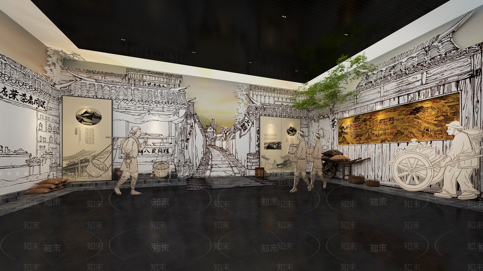 展览展馆3D模型下载【ID:1205646257】