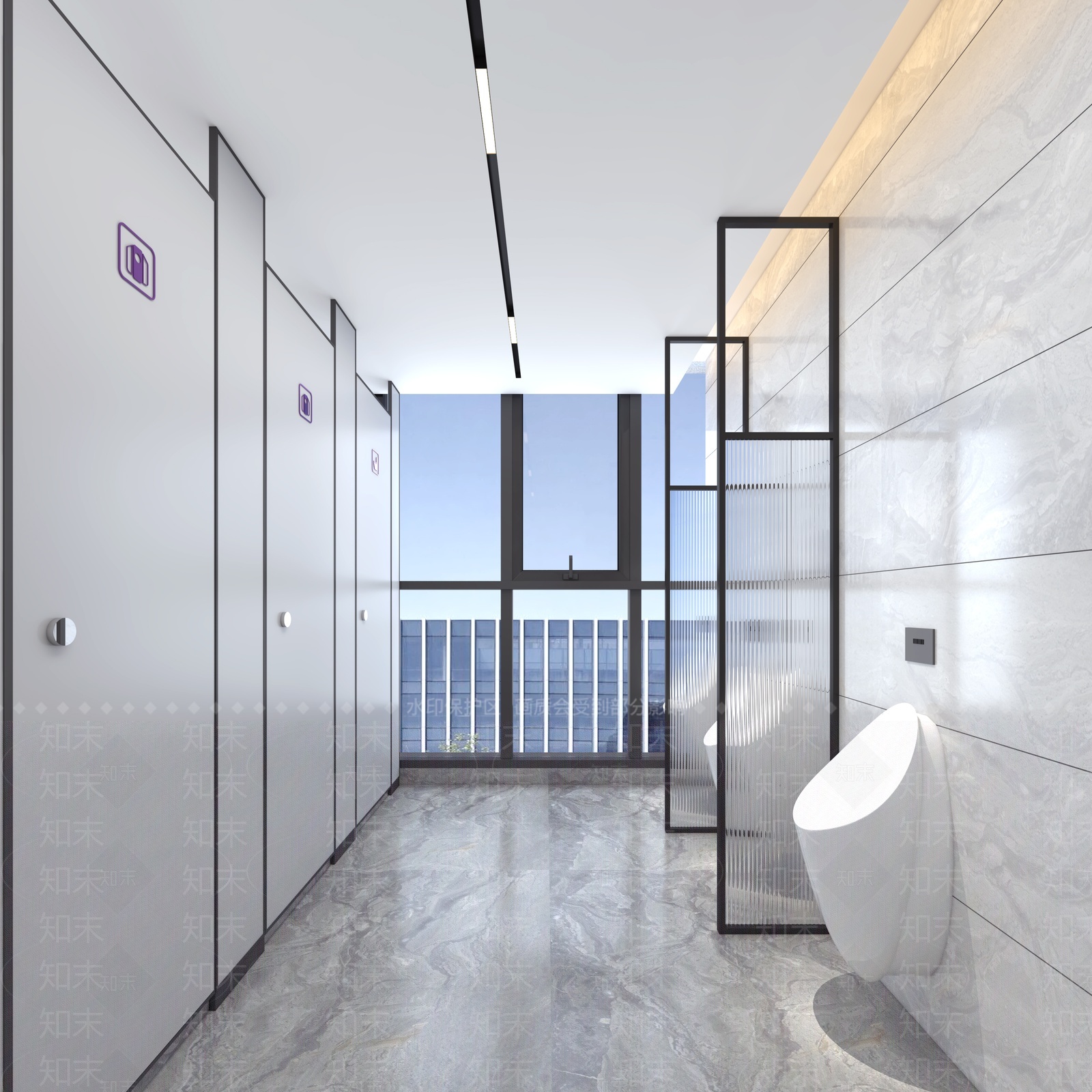 现代公共卫生间3D模型下载【ID:1205646217】