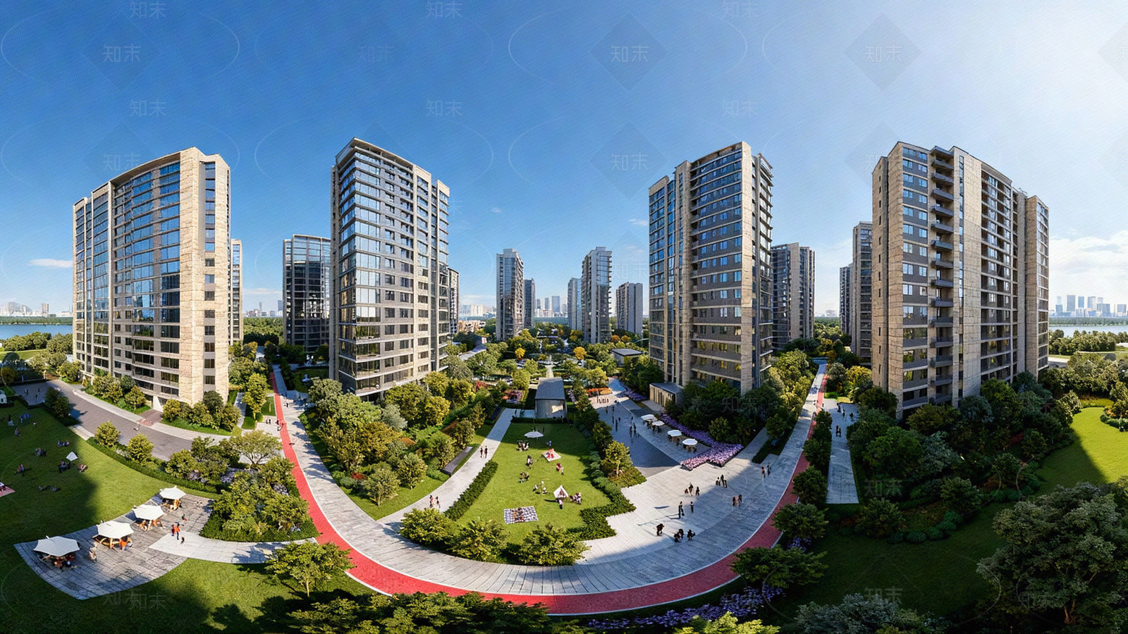 现代小区HDR贴图下载【ID:1205647977】