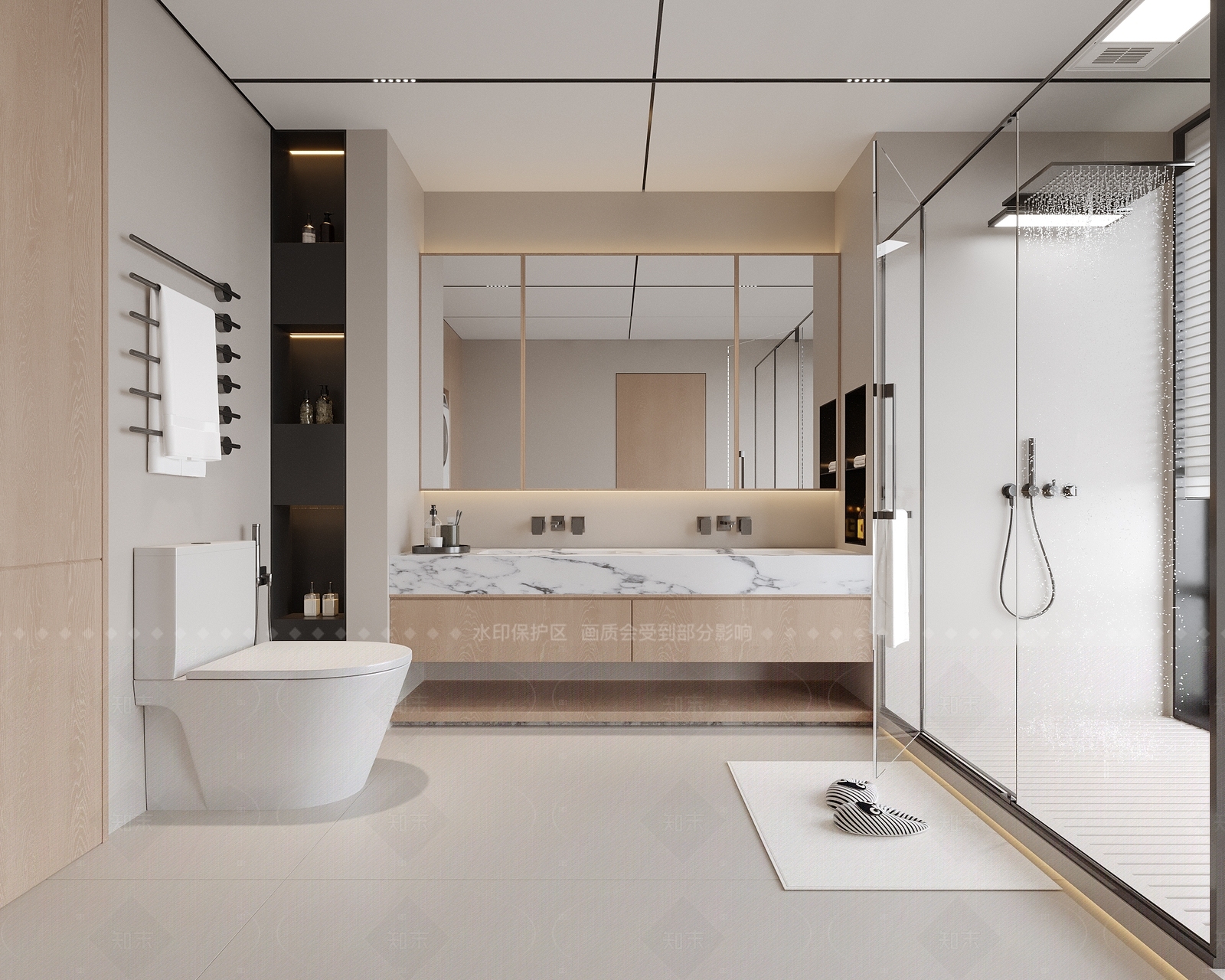 现代卫生间3D模型下载【ID:1205650403】