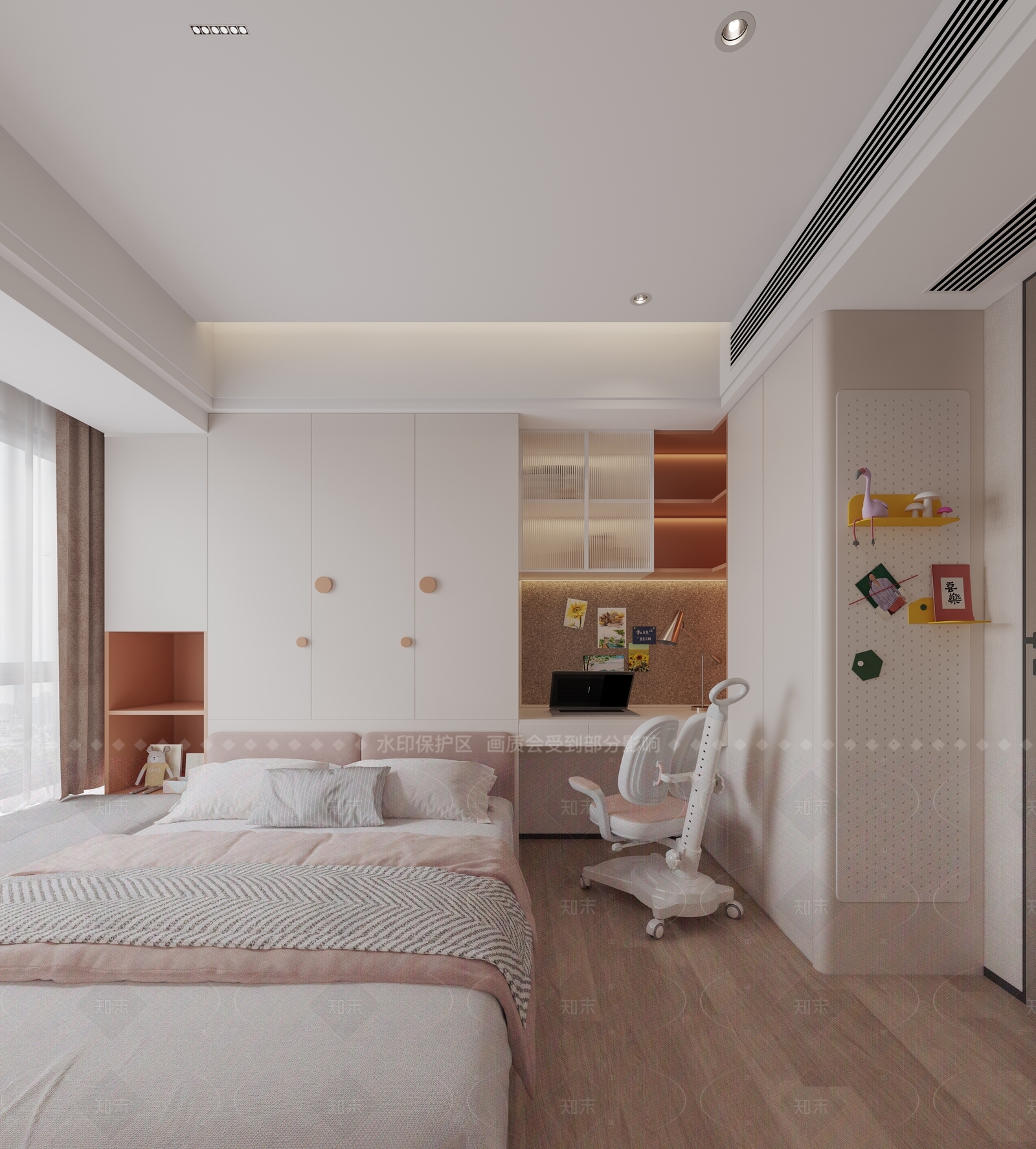 现代榻榻米卧室3D模型下载【ID:1205650897】