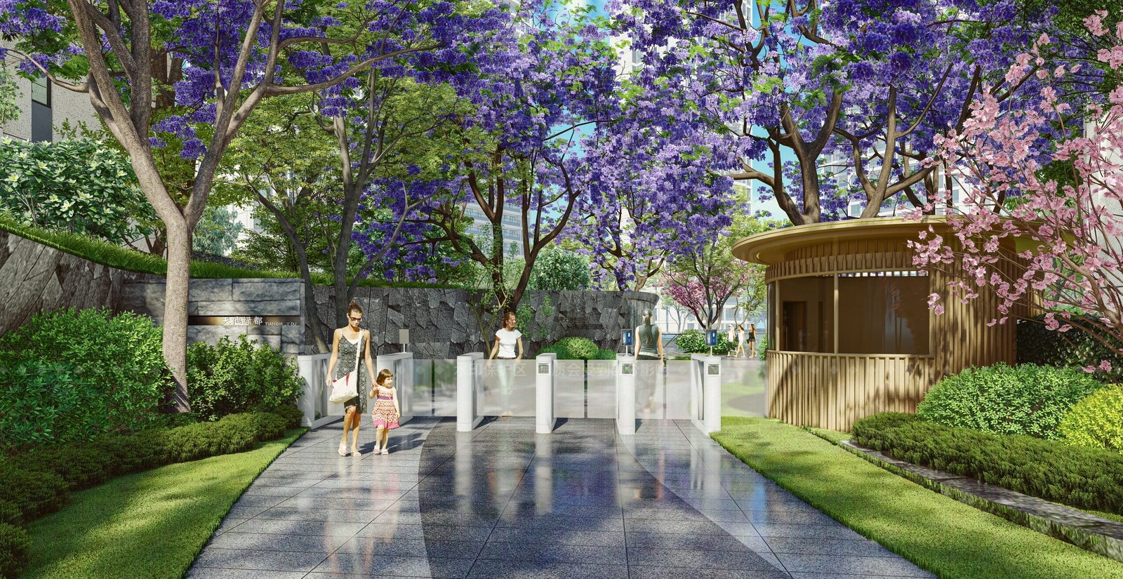 现代入口大门SU模型下载【ID:1205650789】