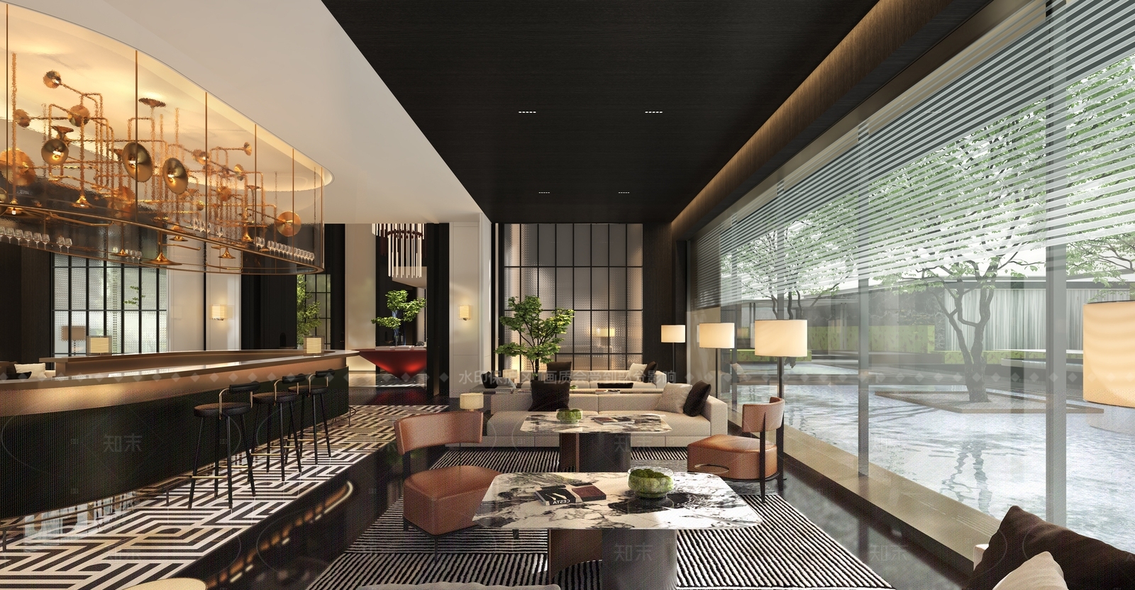 新中式现代售楼处3D模型下载【ID:1205769839】