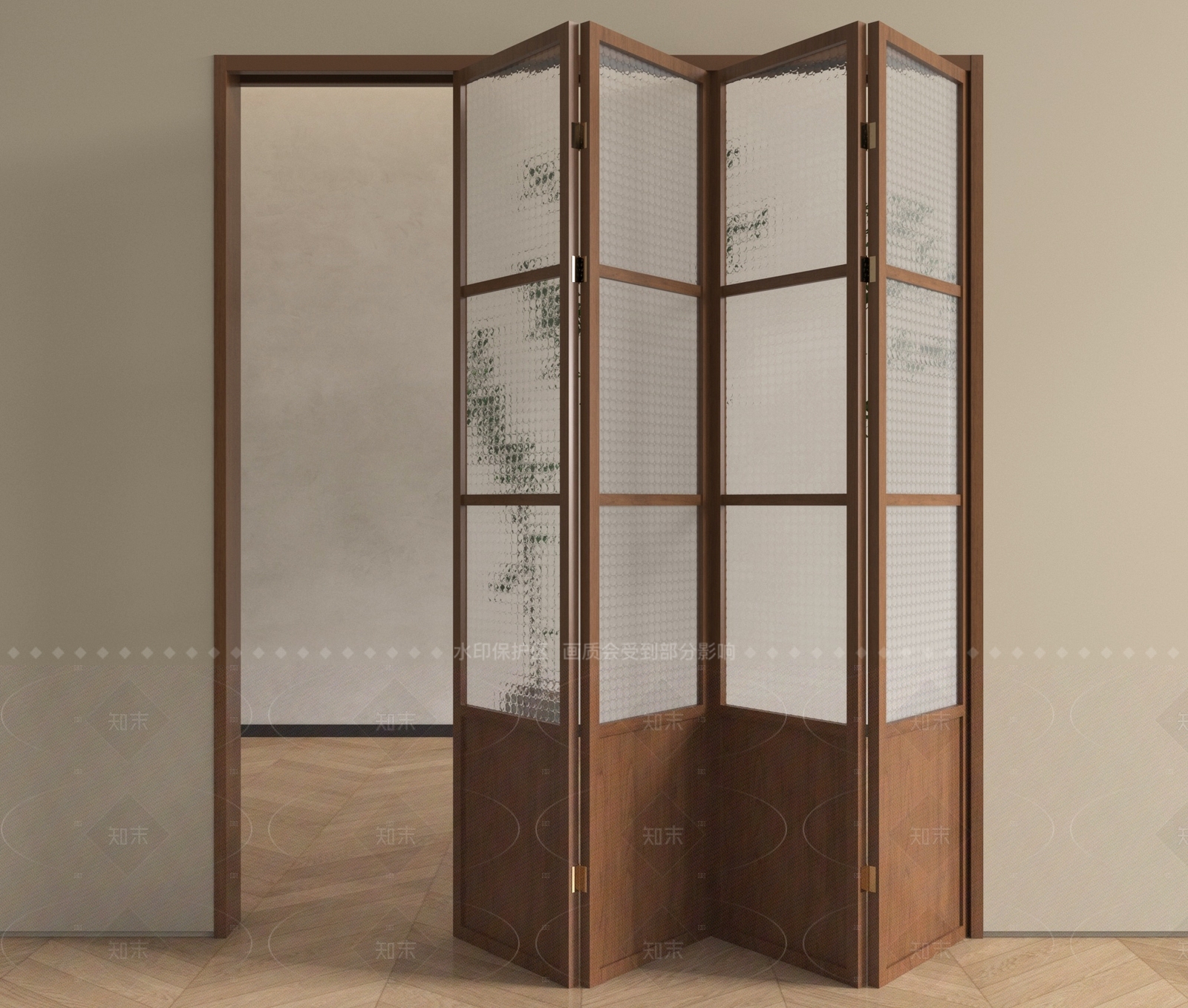 中古折叠门SU模型下载【ID:1205652421】