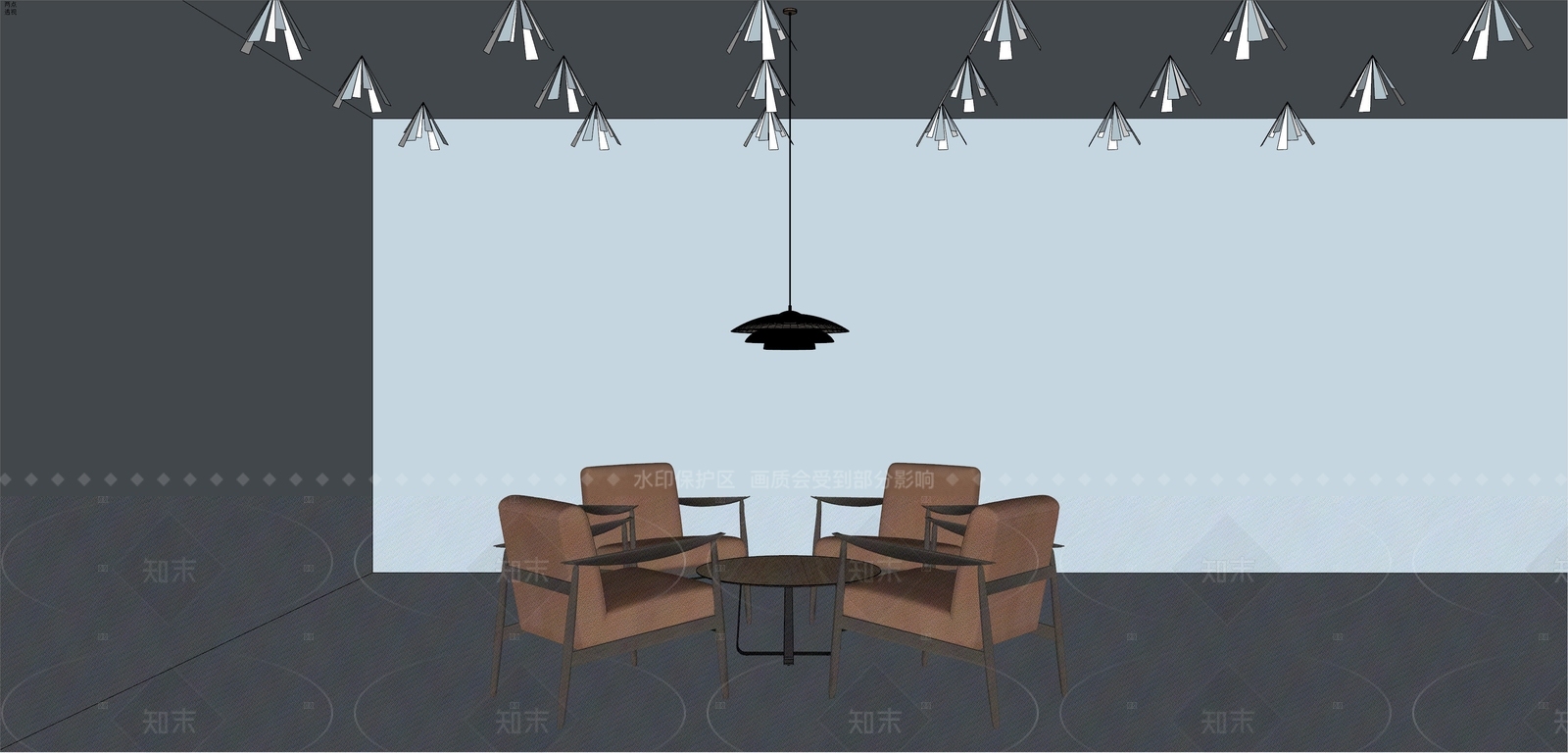 现代中古休闲椅SU模型下载【ID:1205659412】