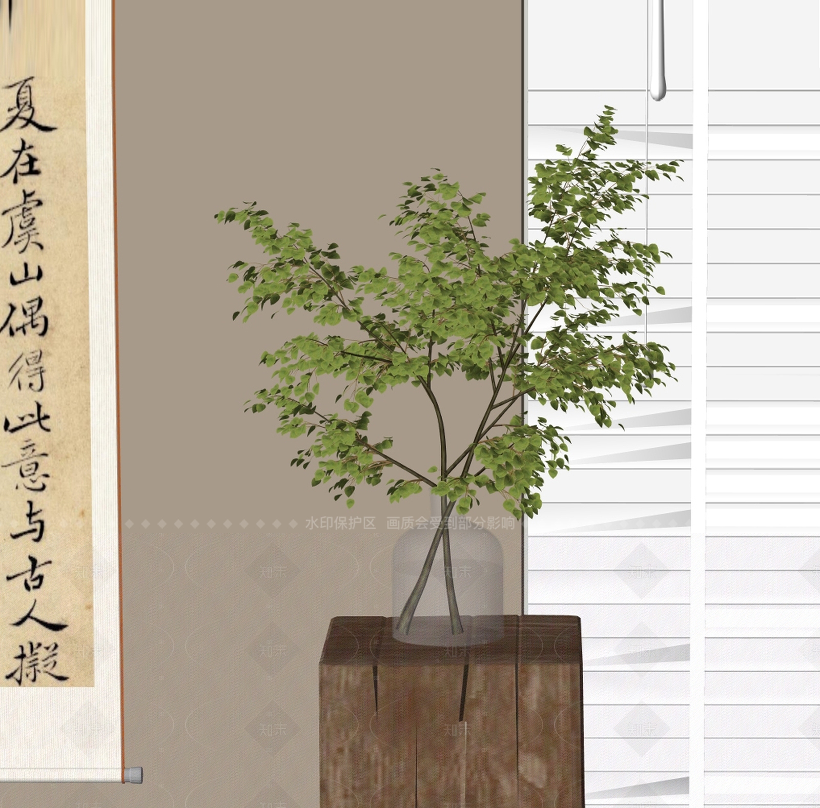 现代花艺SU模型下载【ID:1205659946】