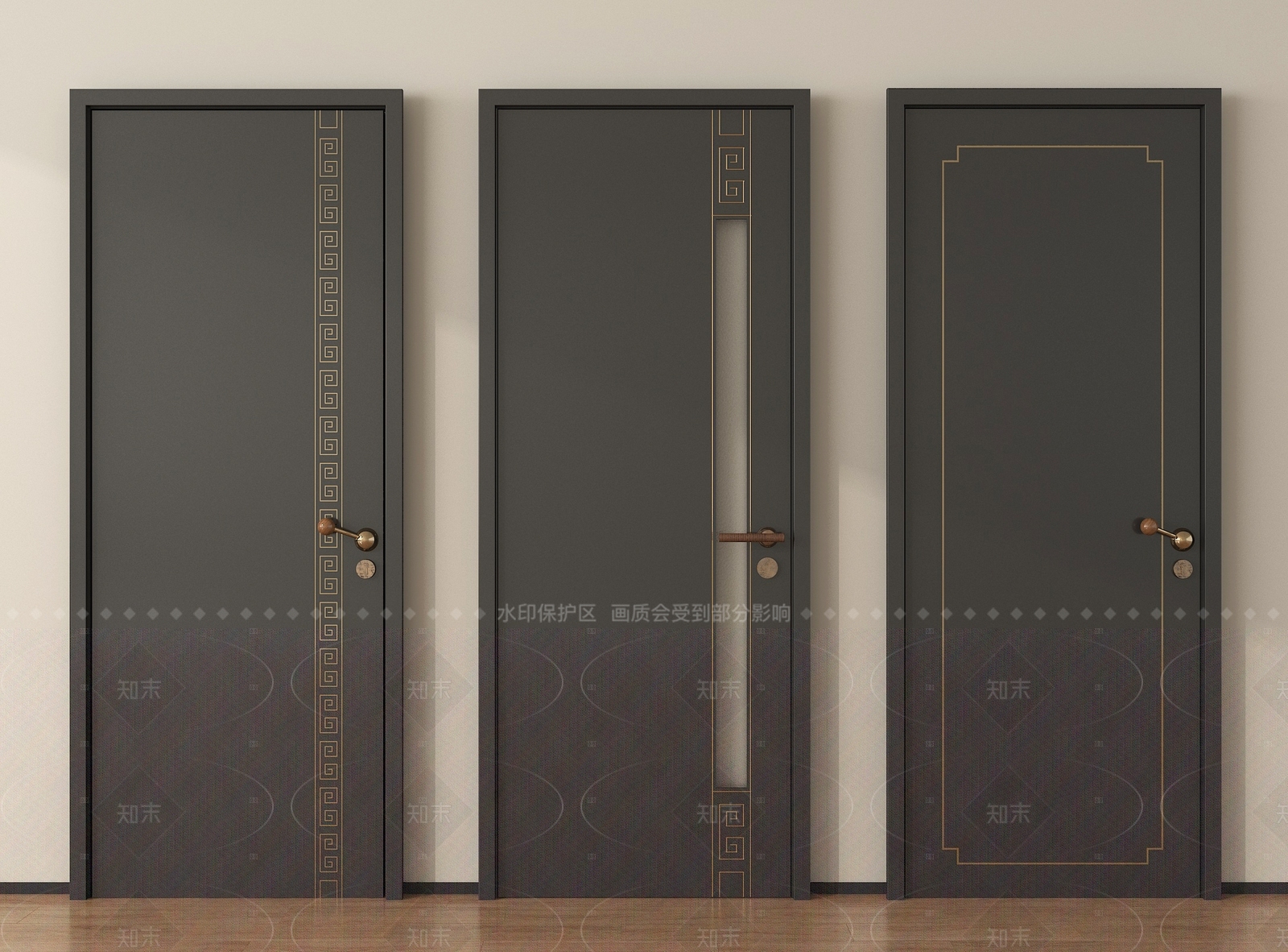 新中式单开门SU模型下载【ID:1205660562】