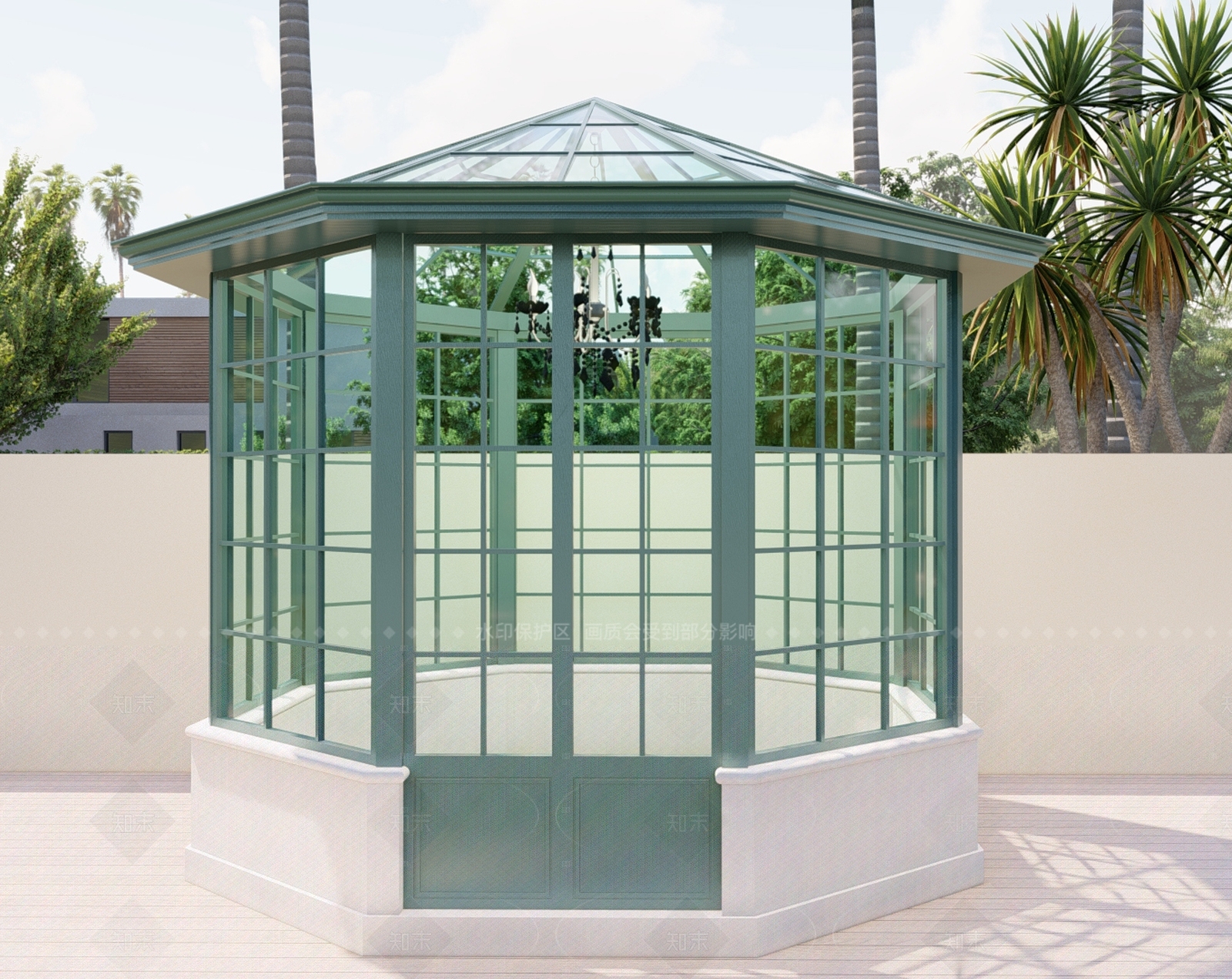 现代北欧亭子SU模型下载【ID:1205661686】