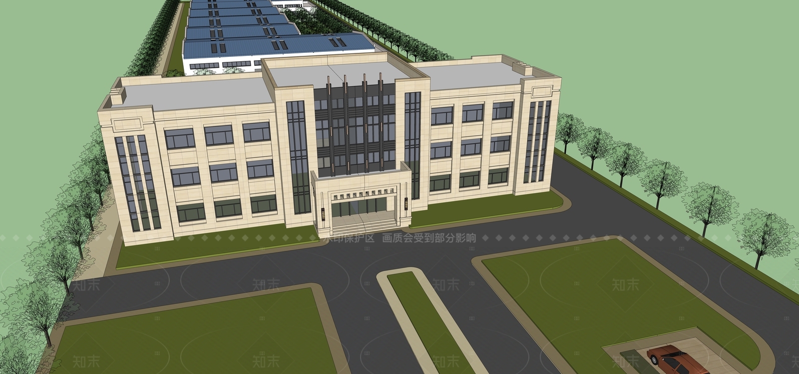 欧式小公建SU模型下载【ID:1205661664】