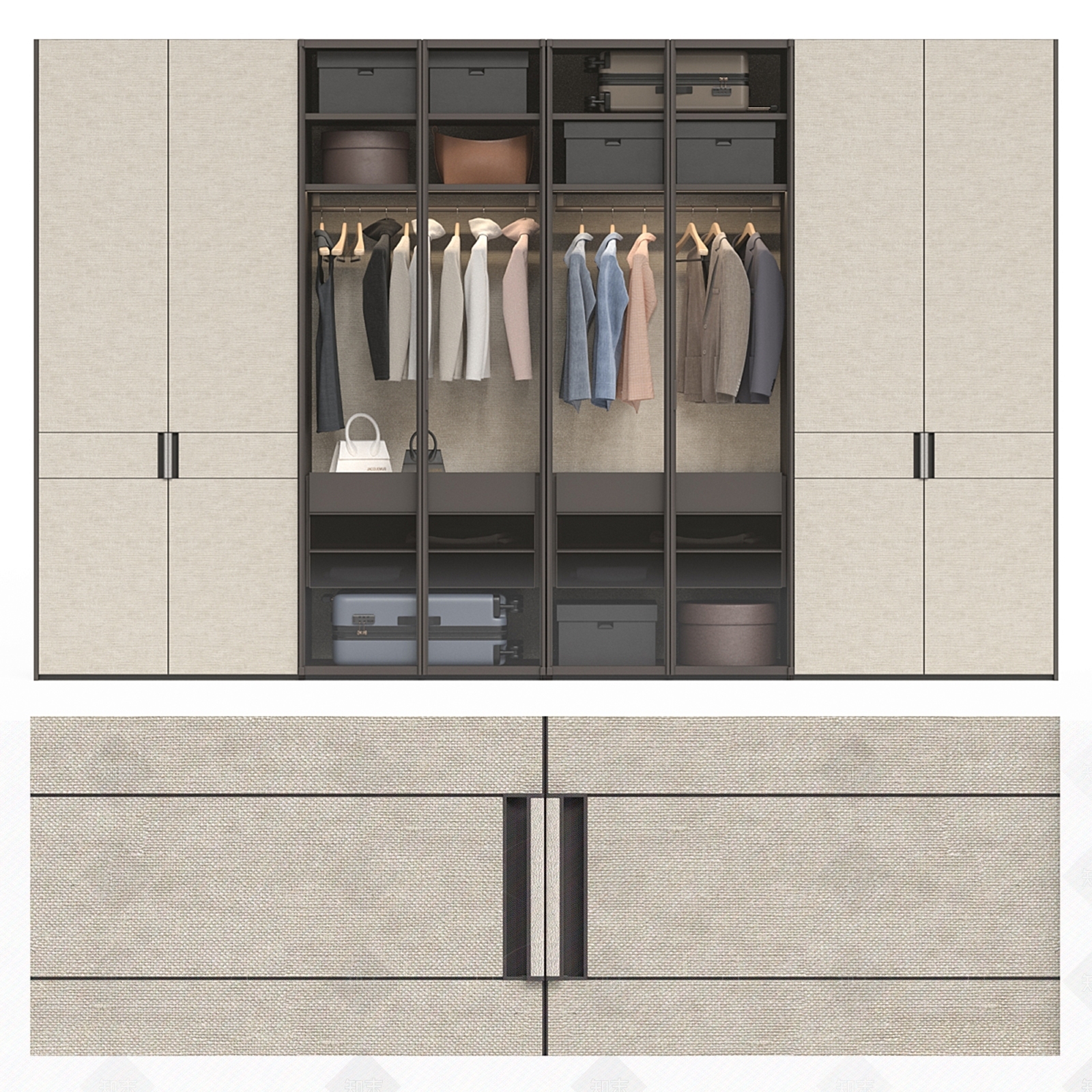 衣柜3D模型下载【ID:1205665111】