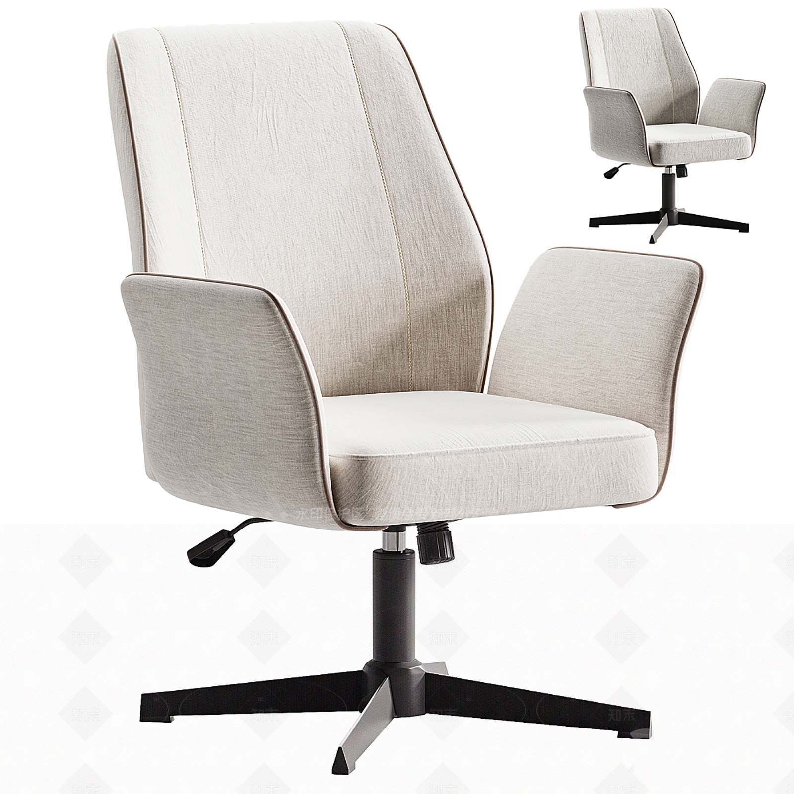 现代办公椅3D模型下载【ID:1205665203】