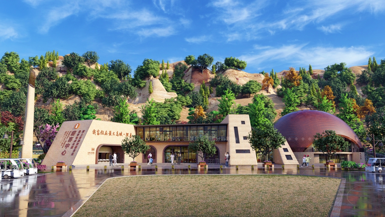 新中式现代其他公共建筑SU模型下载【ID:1205667636】