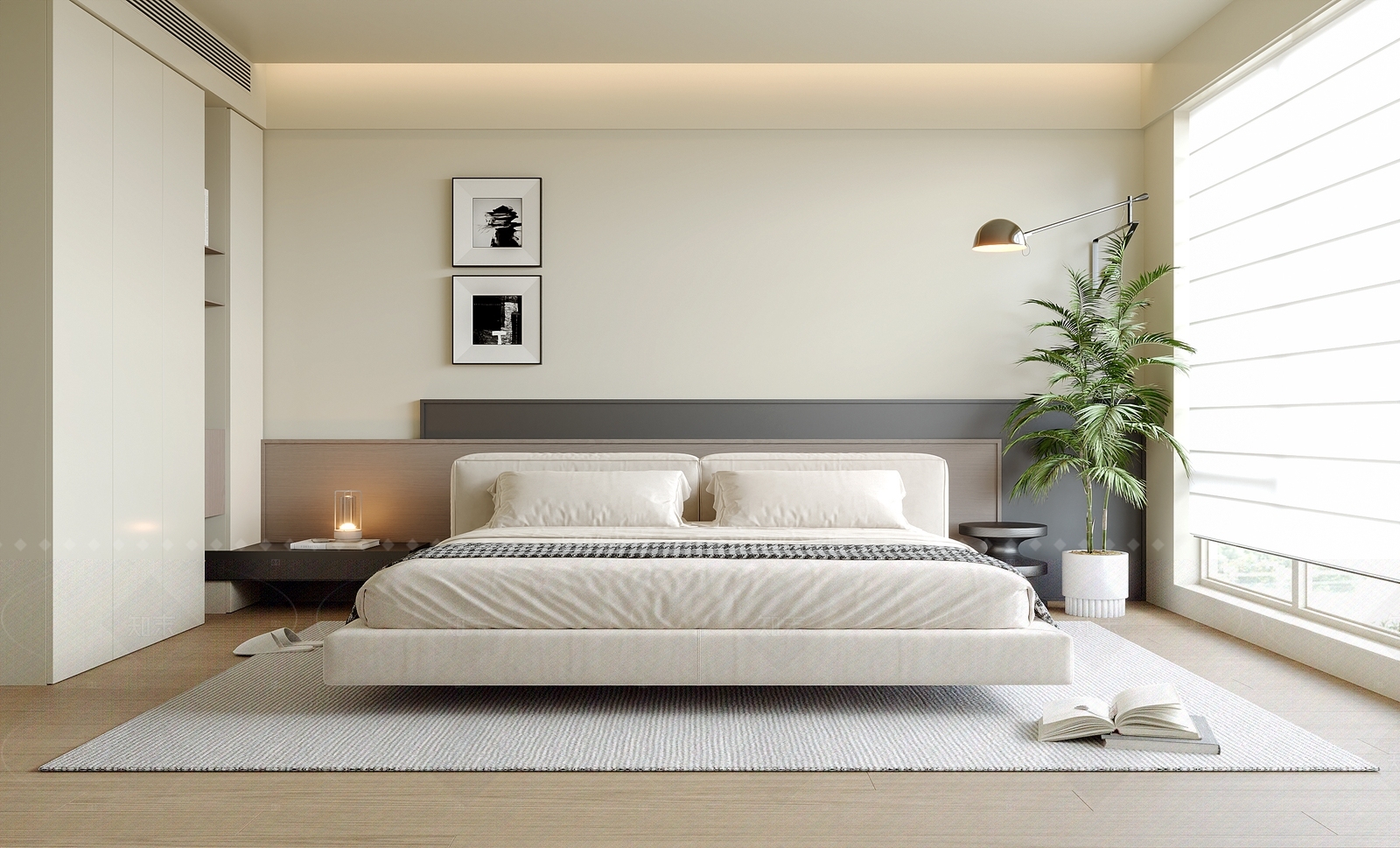 现代意式家居卧室SU模型下载【ID:1205667651】