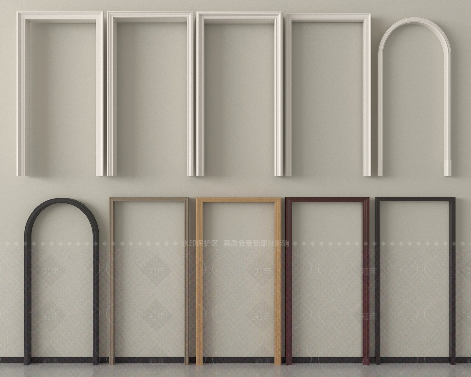 现代门套SU模型下载【ID:1205667523】