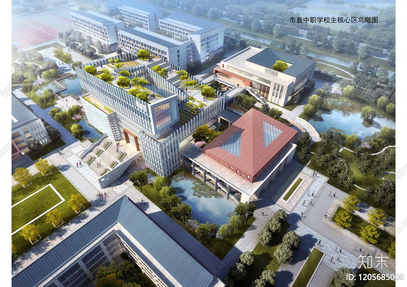 现代简约大学建筑下载【ID:1205685006】