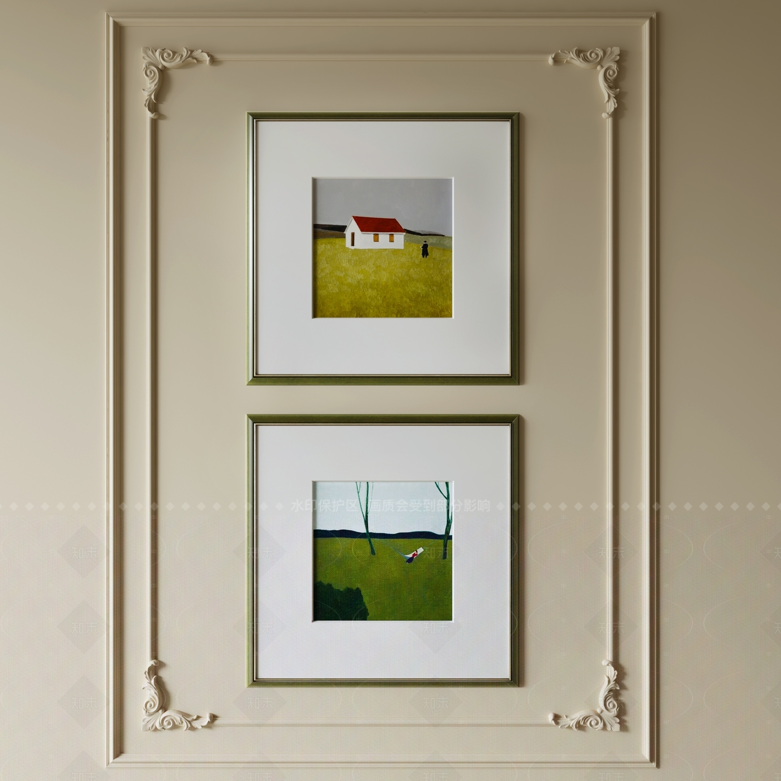 美式欧式油画SU模型下载【ID:1205685871】