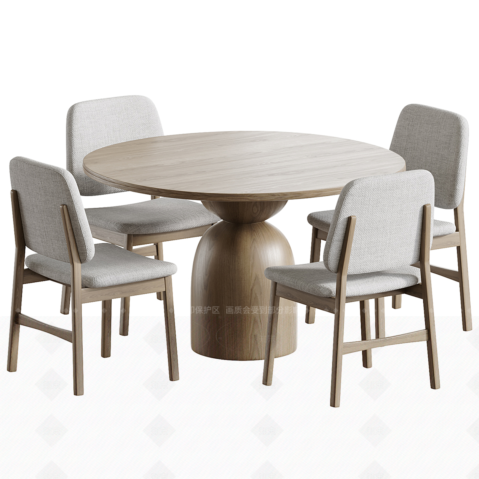 现代欧式办公桌3D模型下载【ID:1205690782】