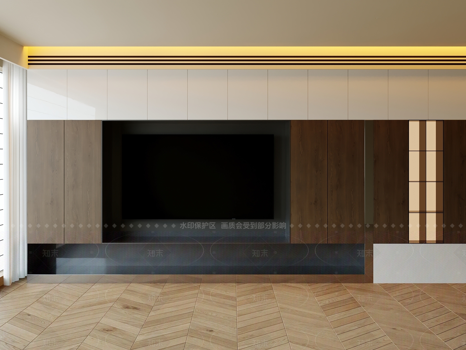 现代意式电视背景墙3D模型下载【ID:1205696033】