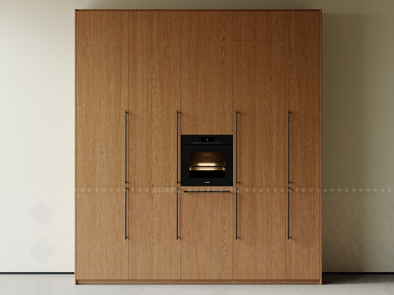 现代中古衣柜3D模型下载【ID:1205696677】