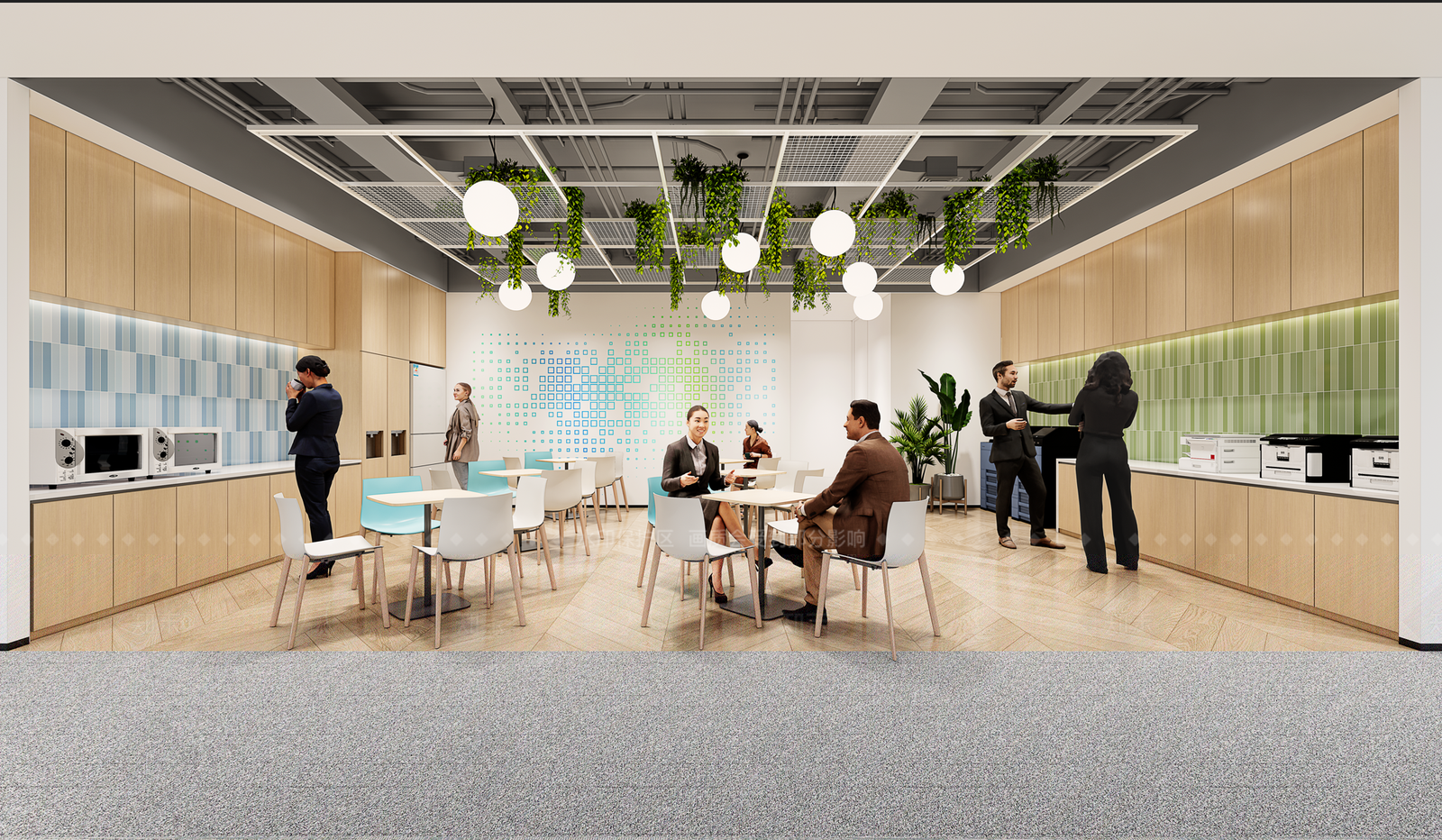 现代极简茶水间SU模型下载【ID:1205698991】