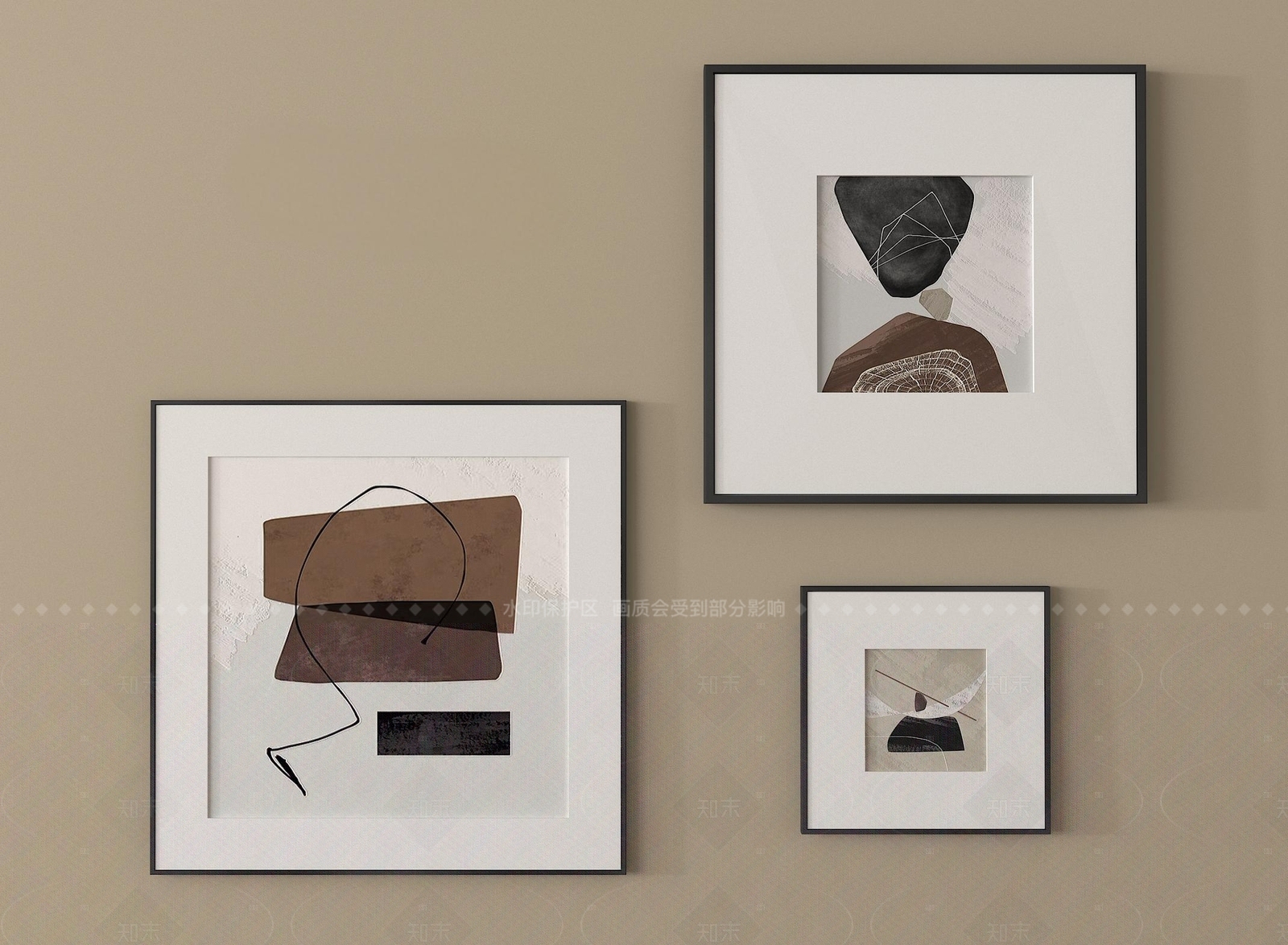 现代挂画SU模型下载【ID:1205699006】