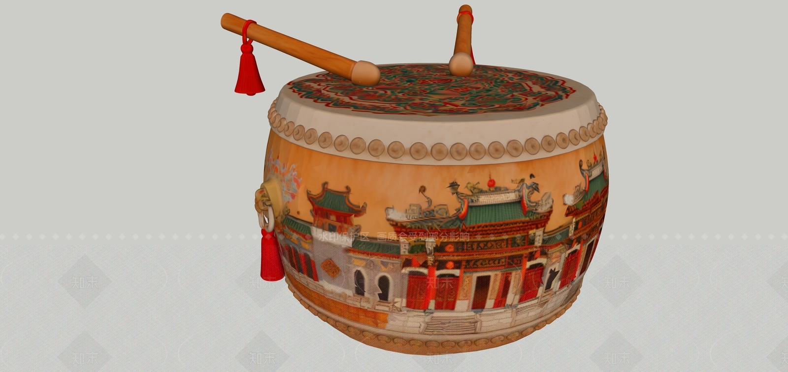 现代新中式雕塑摆件SU模型下载【ID:1205699993】