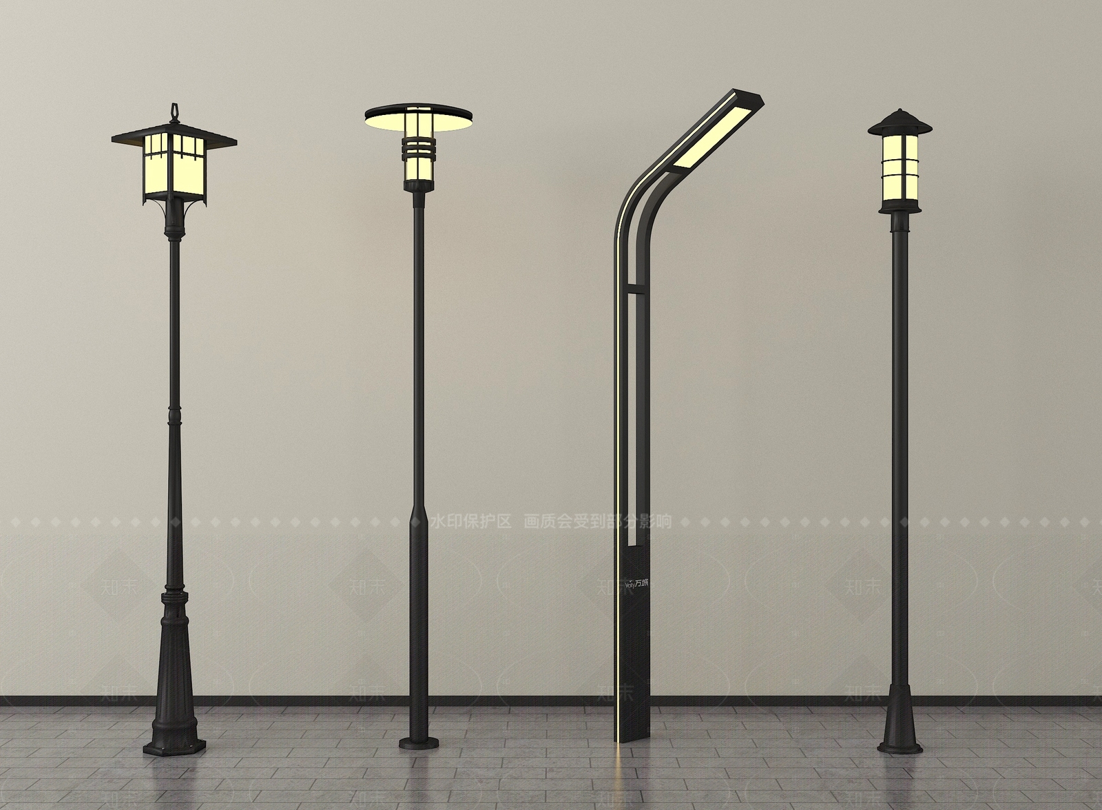 新中式景观灯SU模型下载【ID:1205703620】