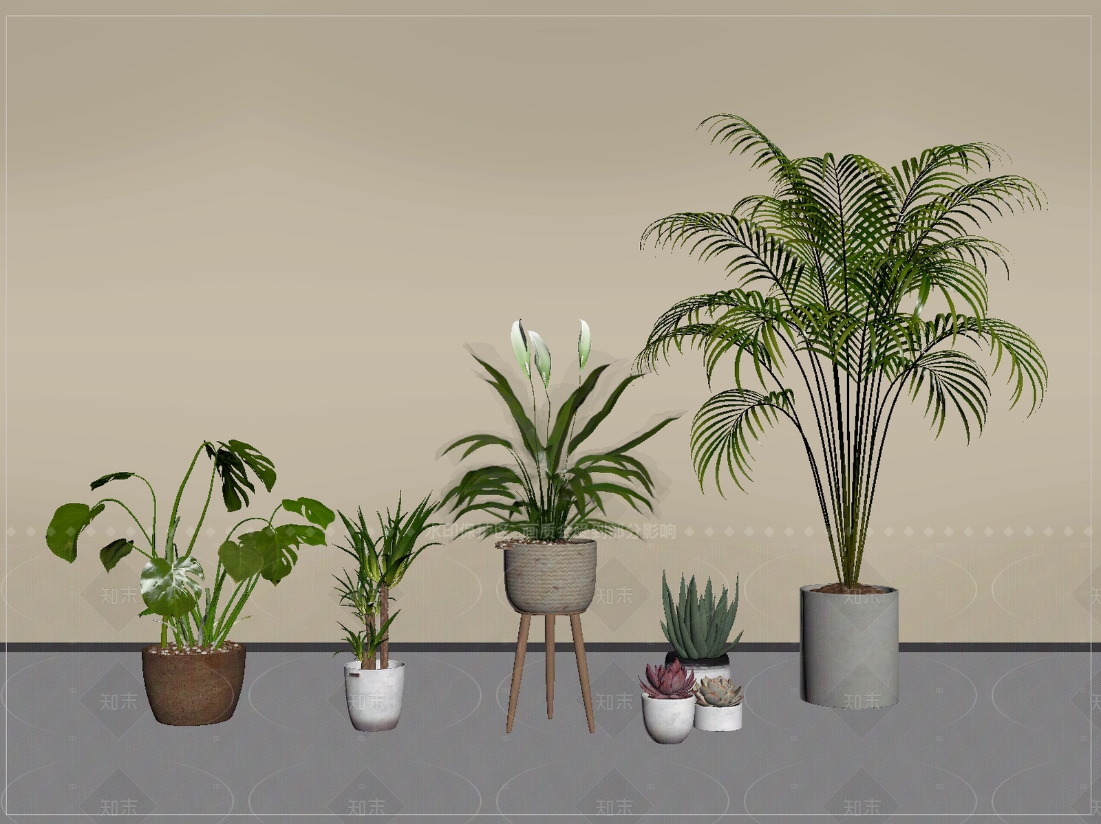 盆栽SU模型下载【ID:1205703828】