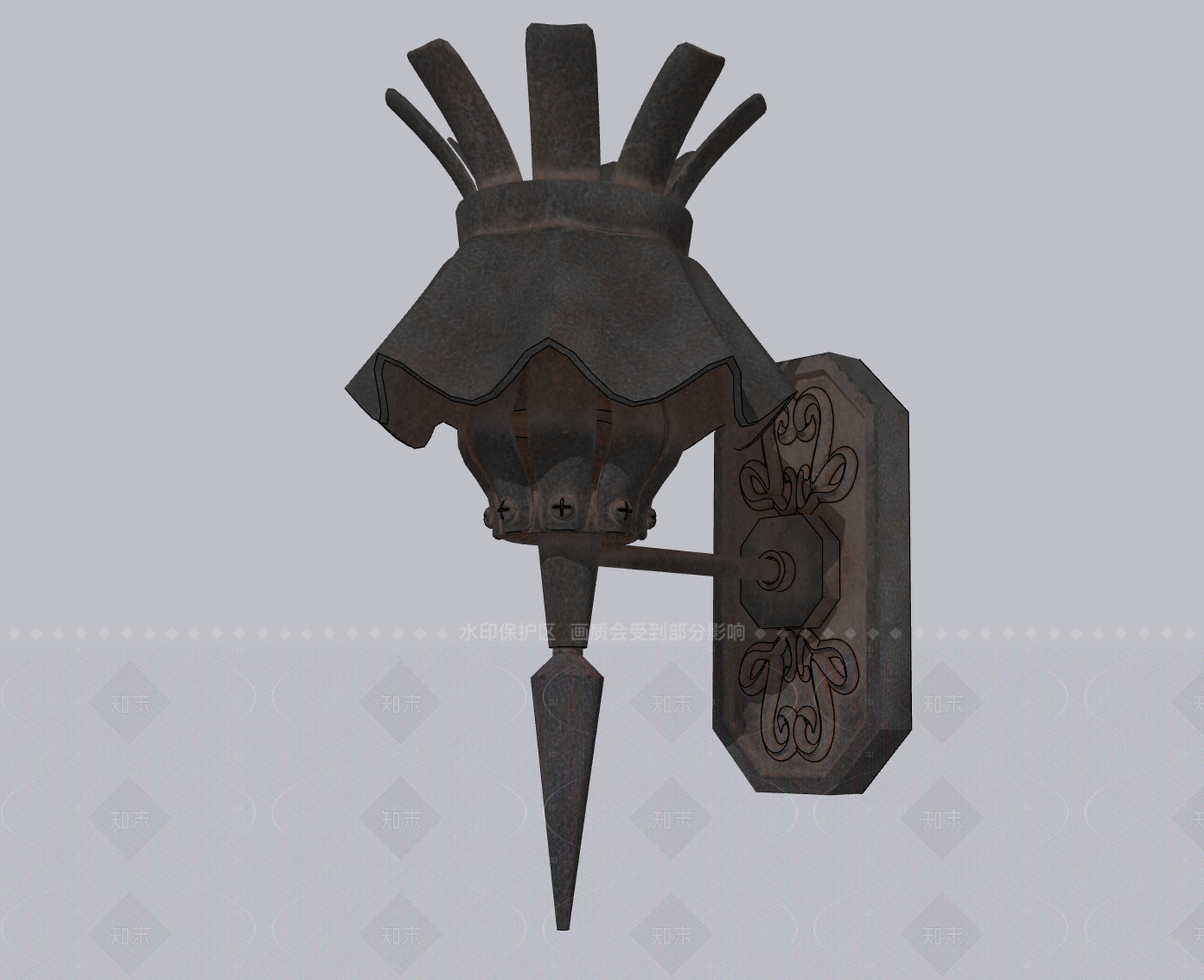 中式复古门牌灯SU模型下载【ID:1205704162】