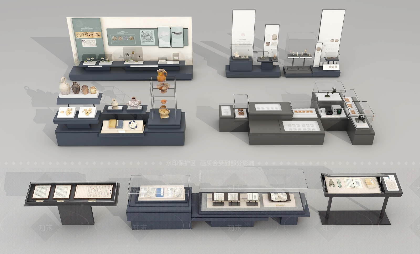 新中式其他展台SU模型下载【ID:1205714794】