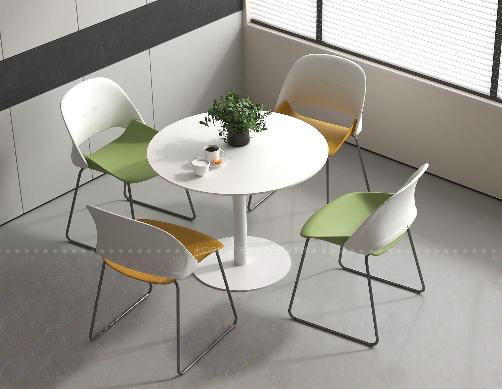 现代休闲桌椅3D模型下载【ID:1205716915】