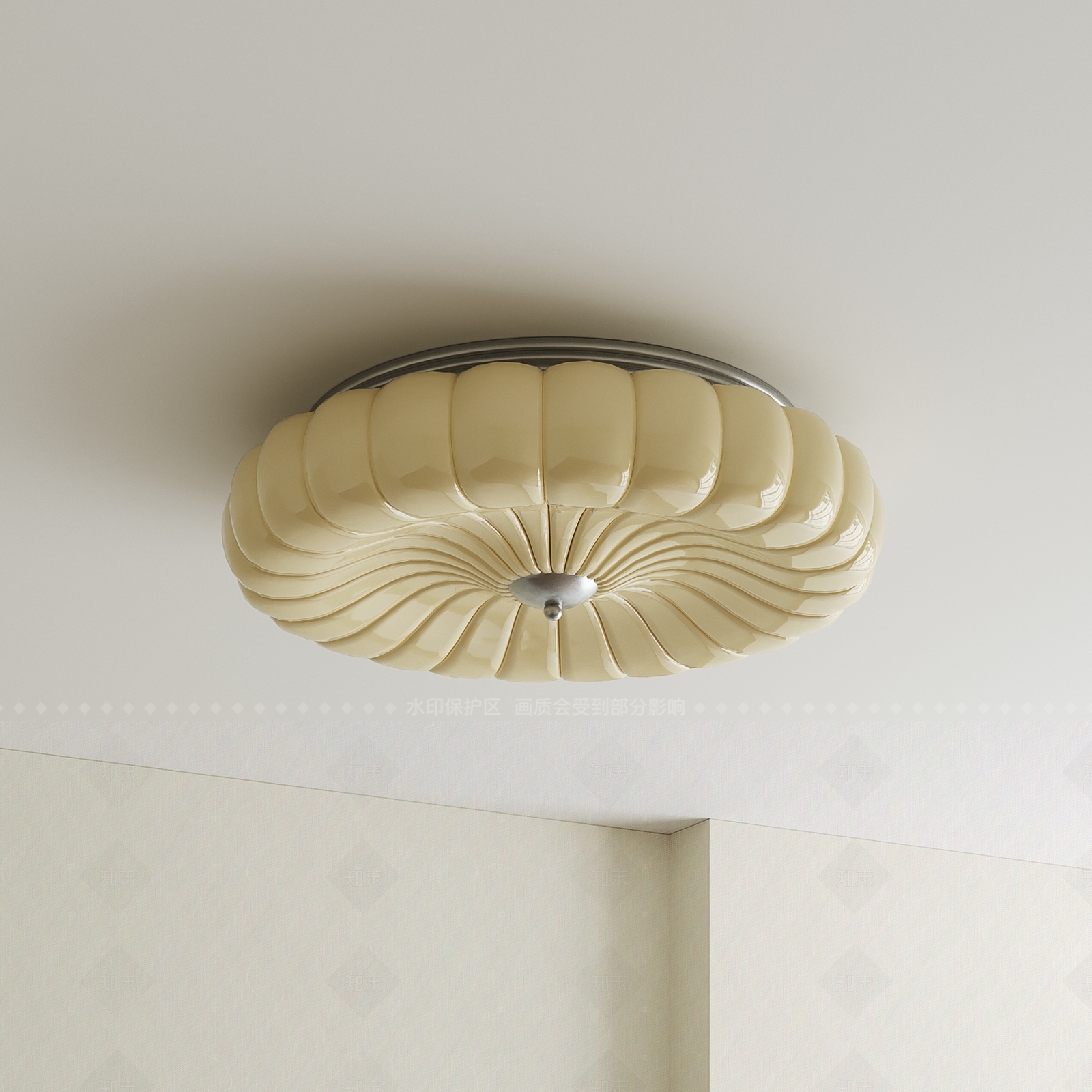 法式中古吸顶灯SU模型下载【ID:1205717745】