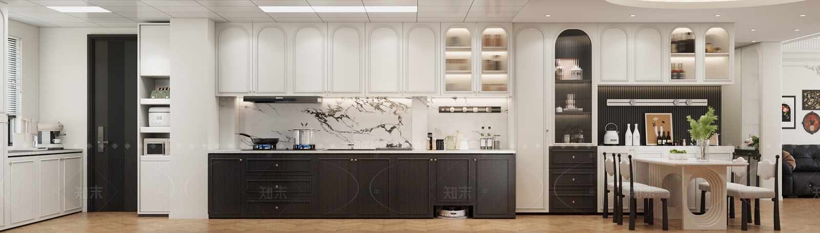 法式开放式厨房3D模型下载【ID:1205718868】