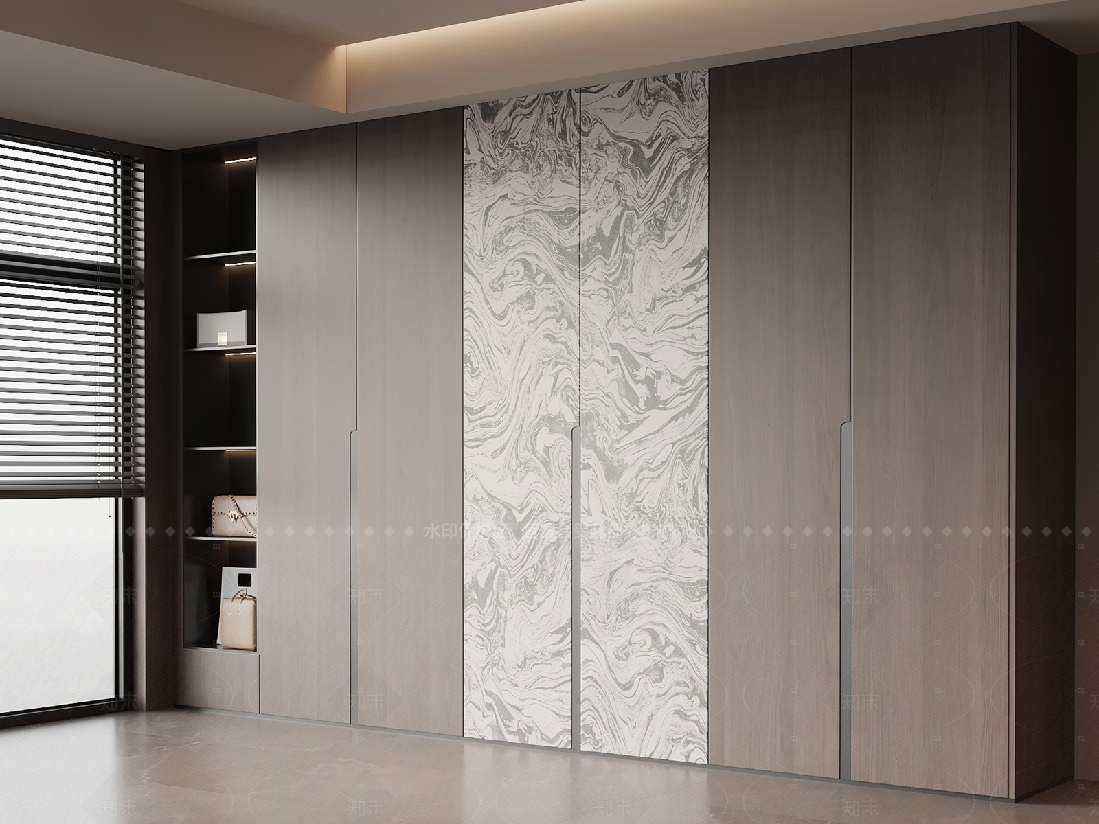 意式衣柜3D模型下载【ID:1205719435】