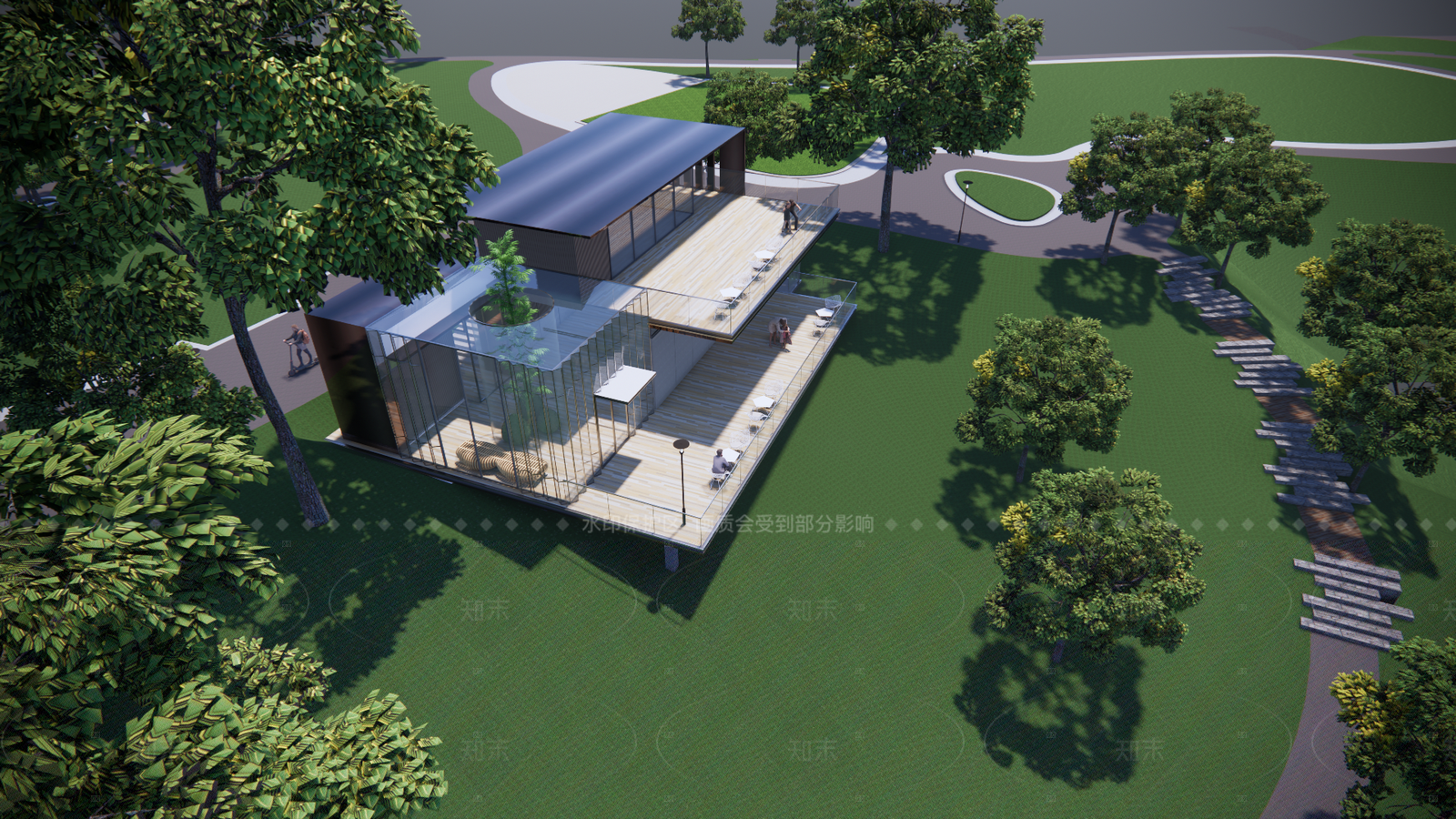 现代其他景观小建筑SU模型下载【ID:1205719662】