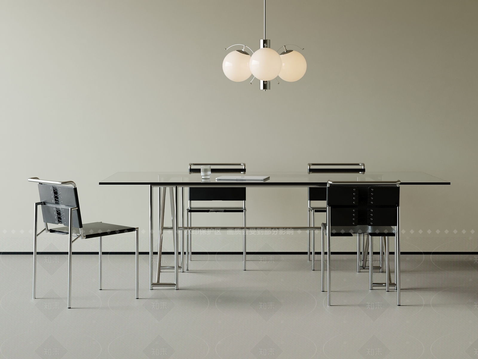 现代极简餐桌椅3D模型下载【ID:1205720738】