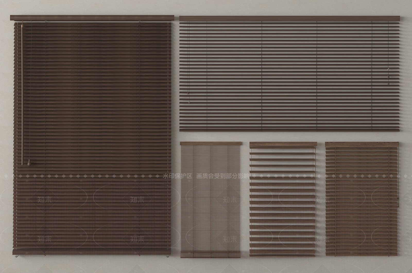 新中式窗帘SU模型下载【ID:1205722654】