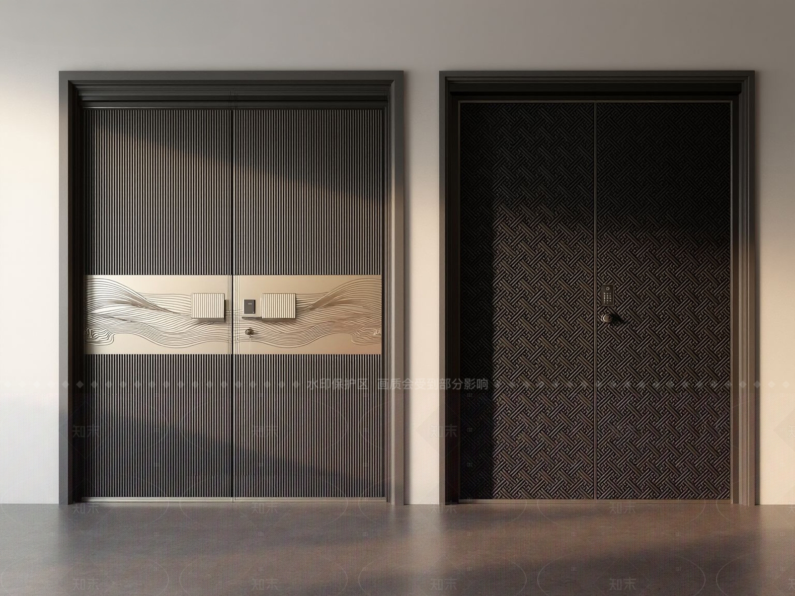 新中式现代双开门SU模型下载【ID:1205722856】