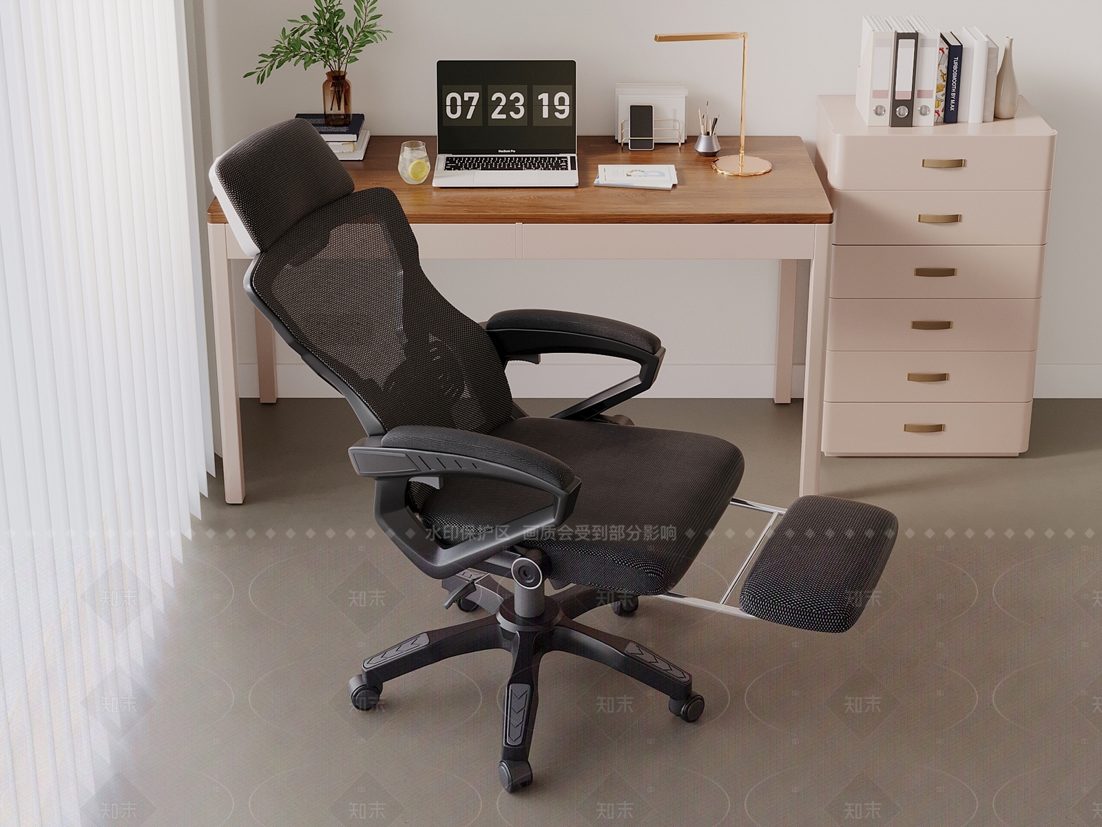 现代简约办公椅3D模型下载【ID:1205725255】